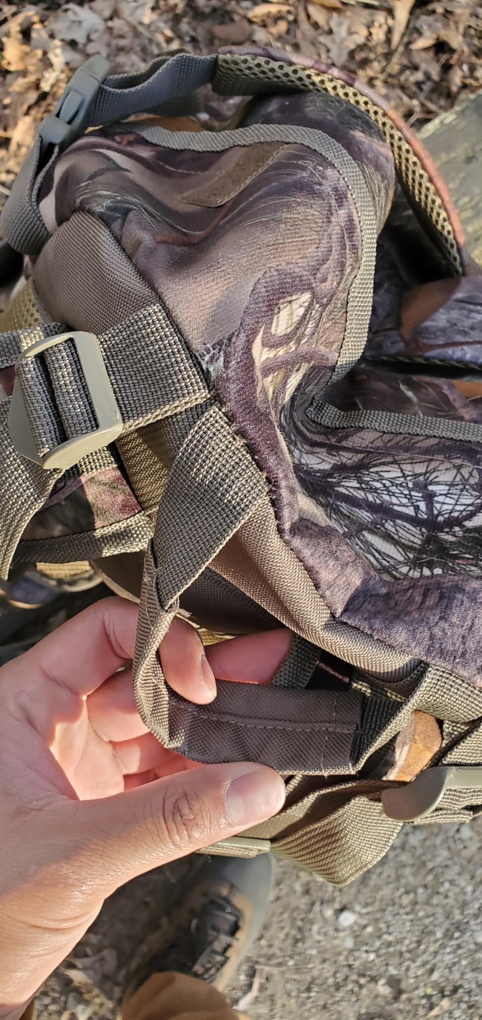 Hunting Backpack Outdoor Gear Daypack for Rifle Bow Hunting Gifts for Men | 50L Waterproof Hunting Packs for Men, Silent camouflage Fabric, safety flag, Durable Large Capacity, Rifle & Bow Carry System customer photo 2