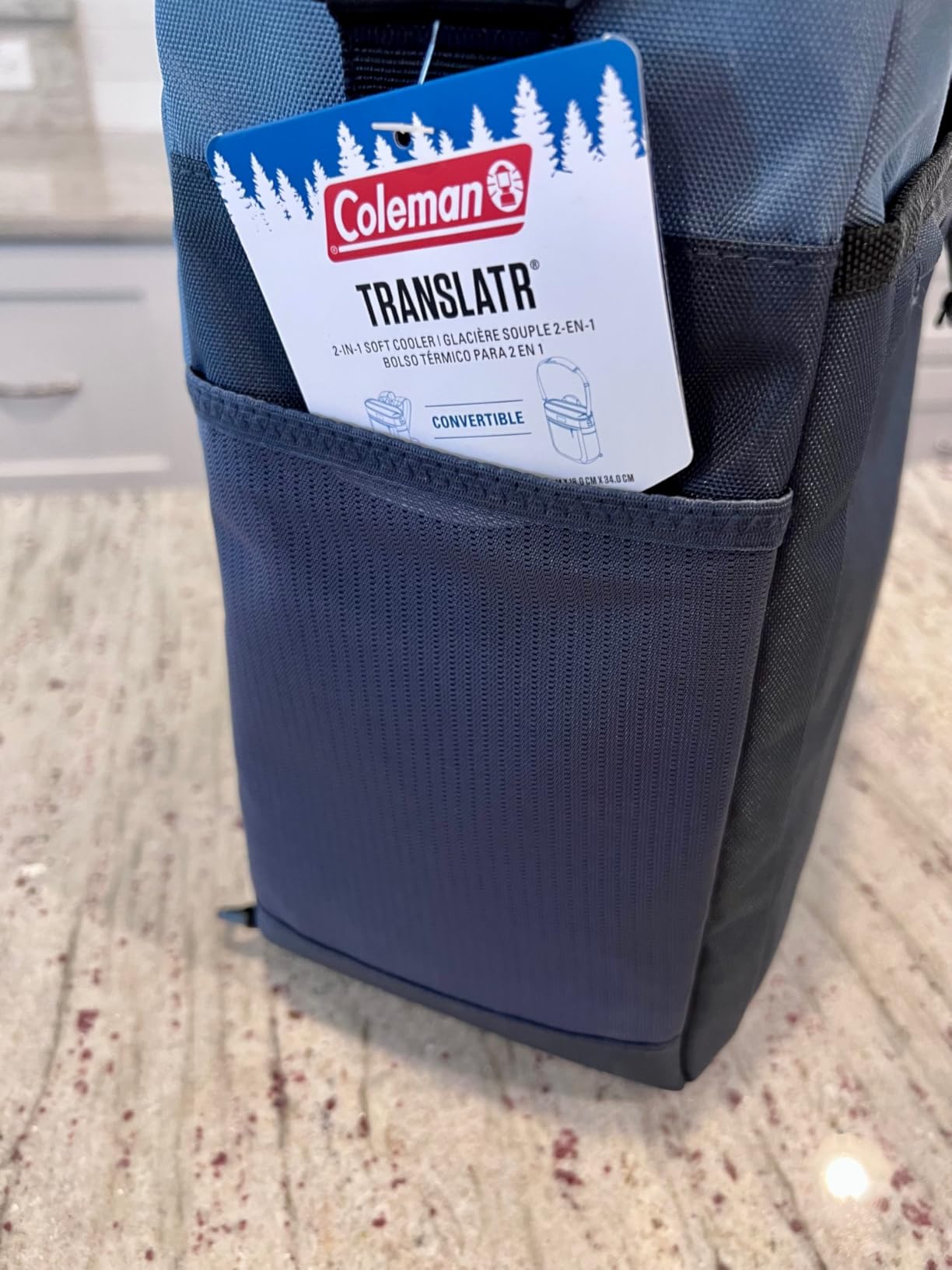 Coleman TranslatR 16-Can Leakproof Soft Cooler Backpack, Superior Ice Retention Keeps Contents Cold up to 12 Hrs, Made of Recycled Material, Great for Camping, Tailgating, Sports, Lunches & More customer photo 2