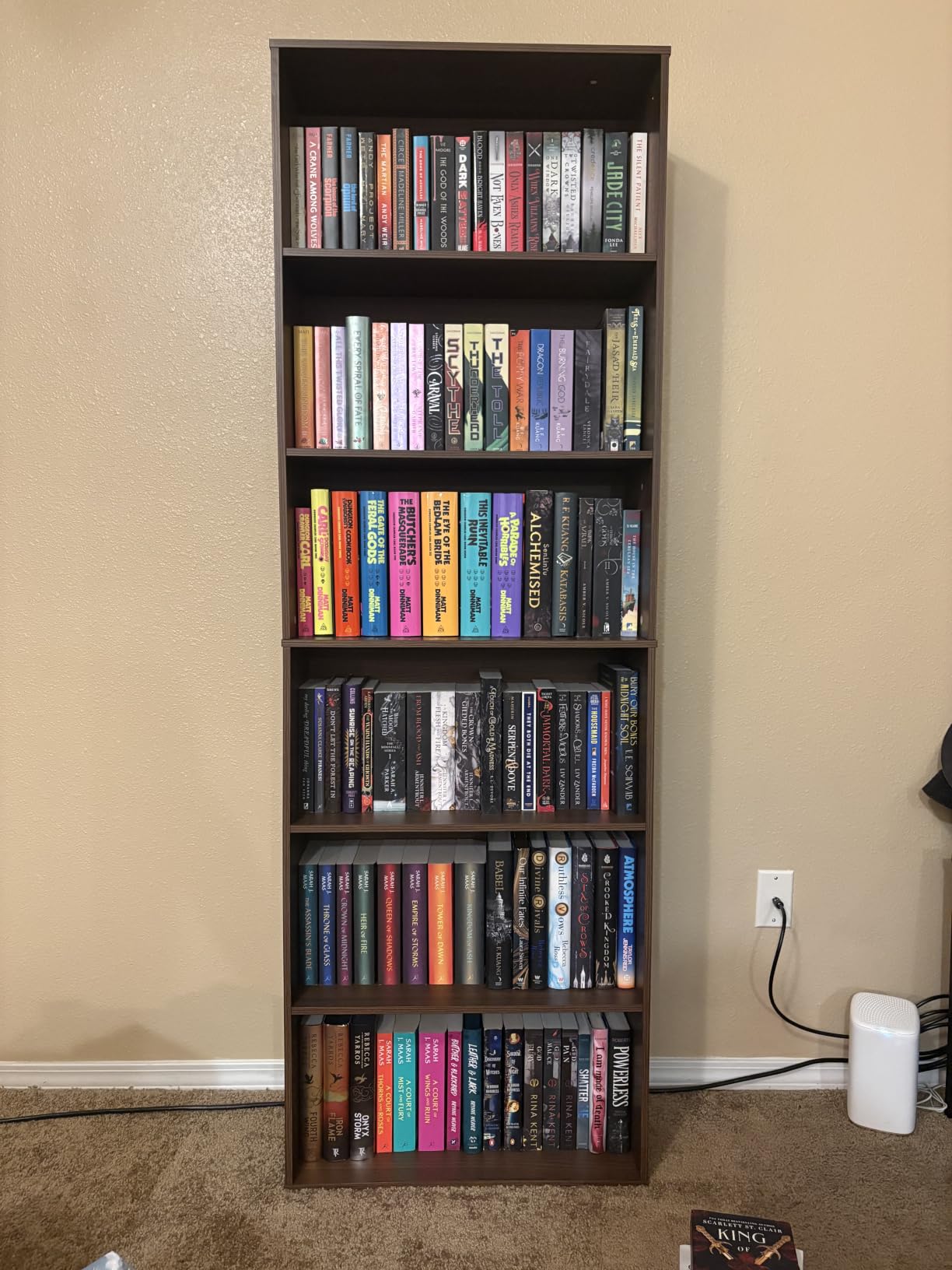 IRONCK Bookshelves and Bookcases Floor Standing 6 Tiers Display Storage Shelves 70 in Tall Bookcase Home Decor Furniture for Home Office, Living Room, Bed Room customer photo 2