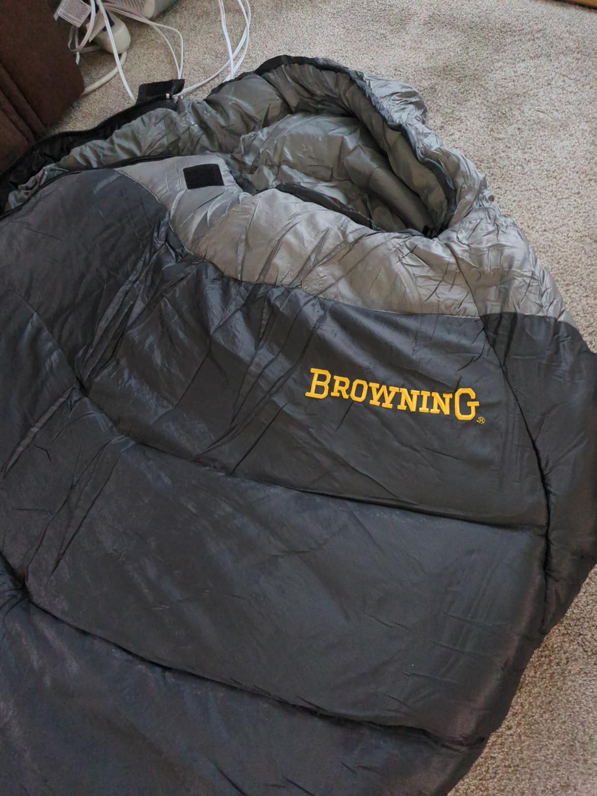 Browning Camping Denali -30° Mummy Sleeping Bag, Charcoal/Gray customer photo 2