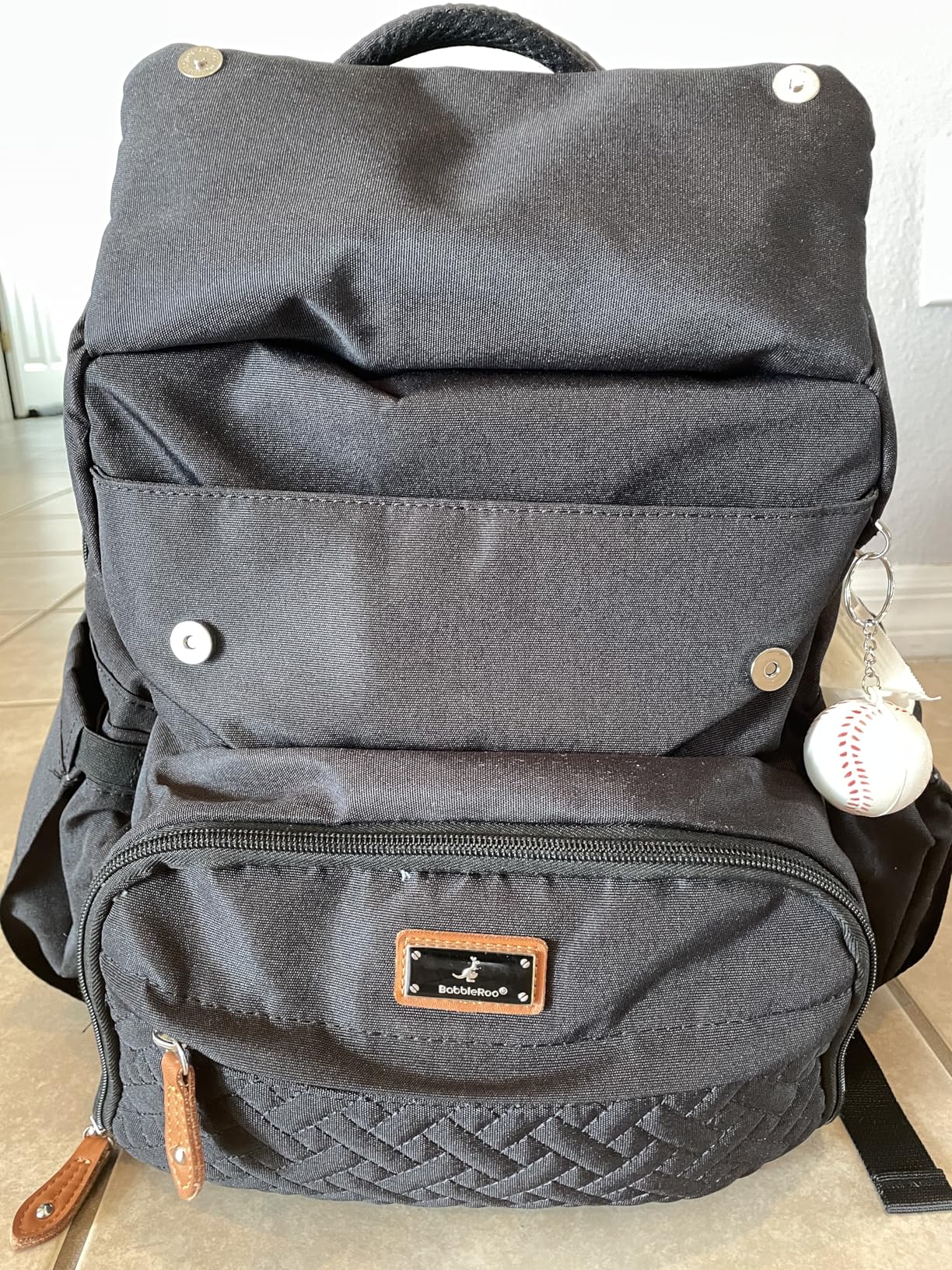 BabbleRoo Diaper Bag Backpack - Travel Large Baby Diaper Bag with Changing pad, Waterproof Baby Bags for Mom & Dad, Unisex Bags with Pacifier Case, Luggage Strap & Stroller Clips - Army Green customer photo 1