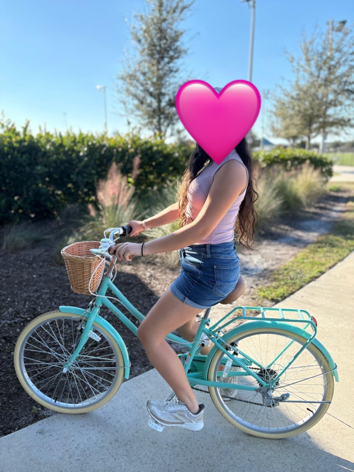 Glerc 20 24 26 Inch 6-Speed Girls Bike for Over 6 Years Old Kids | Shimano Derailleur, Wicker Basket, Fender, Hybrid City Bicycle, Beach Cruiser Bike customer photo 1