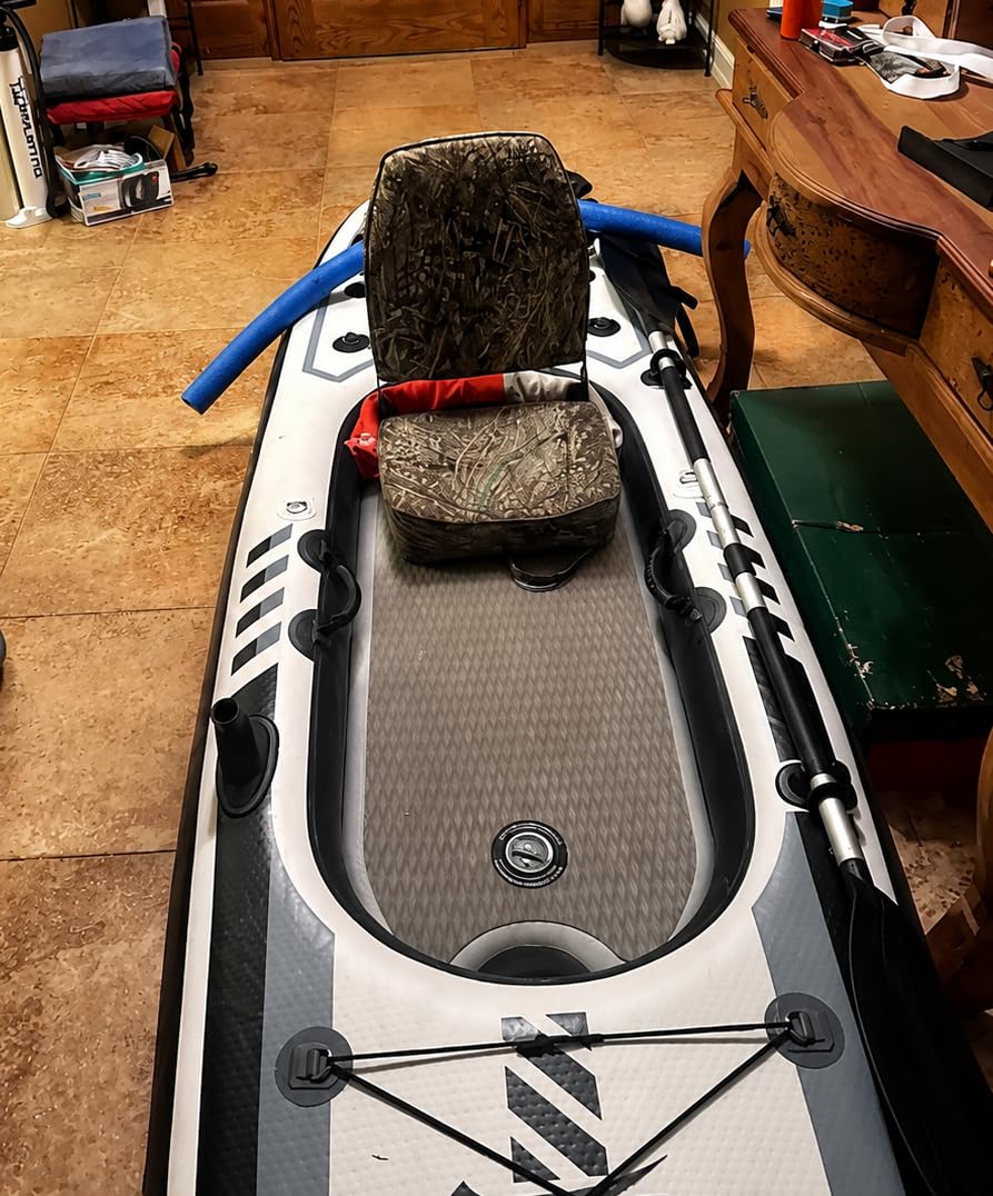 10.2'x35''x8'' Inflatable Kayak with Detachable Seat, SUP-Kayak Set Includes Hand Pump/Aluminum Oar/Backpack, Boat for Adults/Youth | for Fishing, Touring customer photo 2