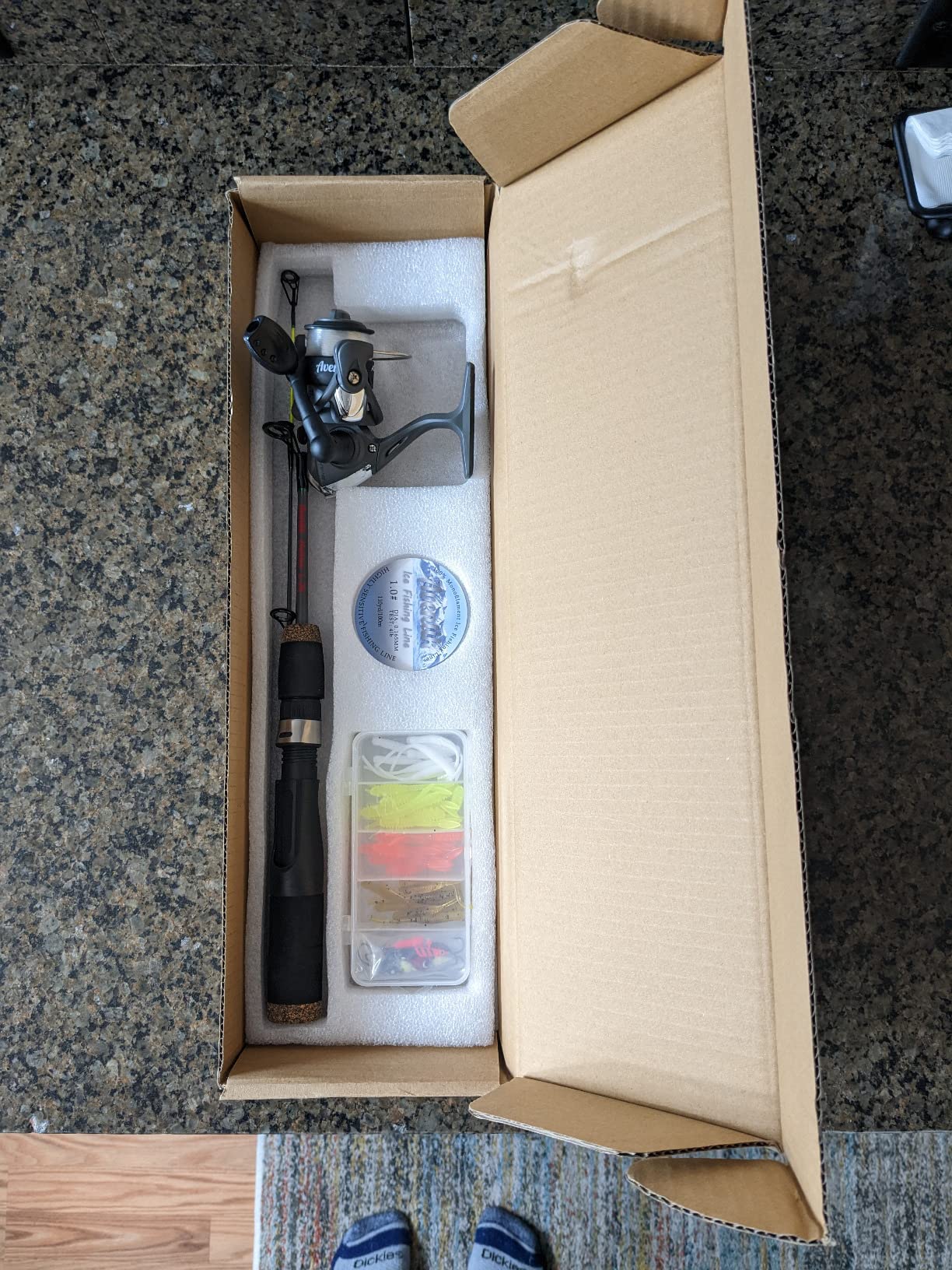 Aventik Ultralight Ice Fishing Rod and Reel Combo customer photo 2