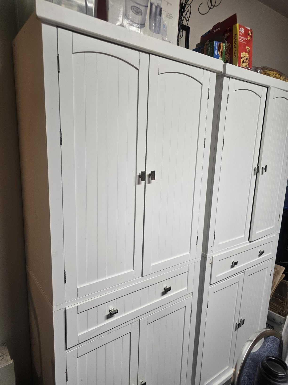 VASAGLE Pantry Cabinet, 71.7-Inch High Freestanding Tall Cupboard Storage Cabinet customer photo 2