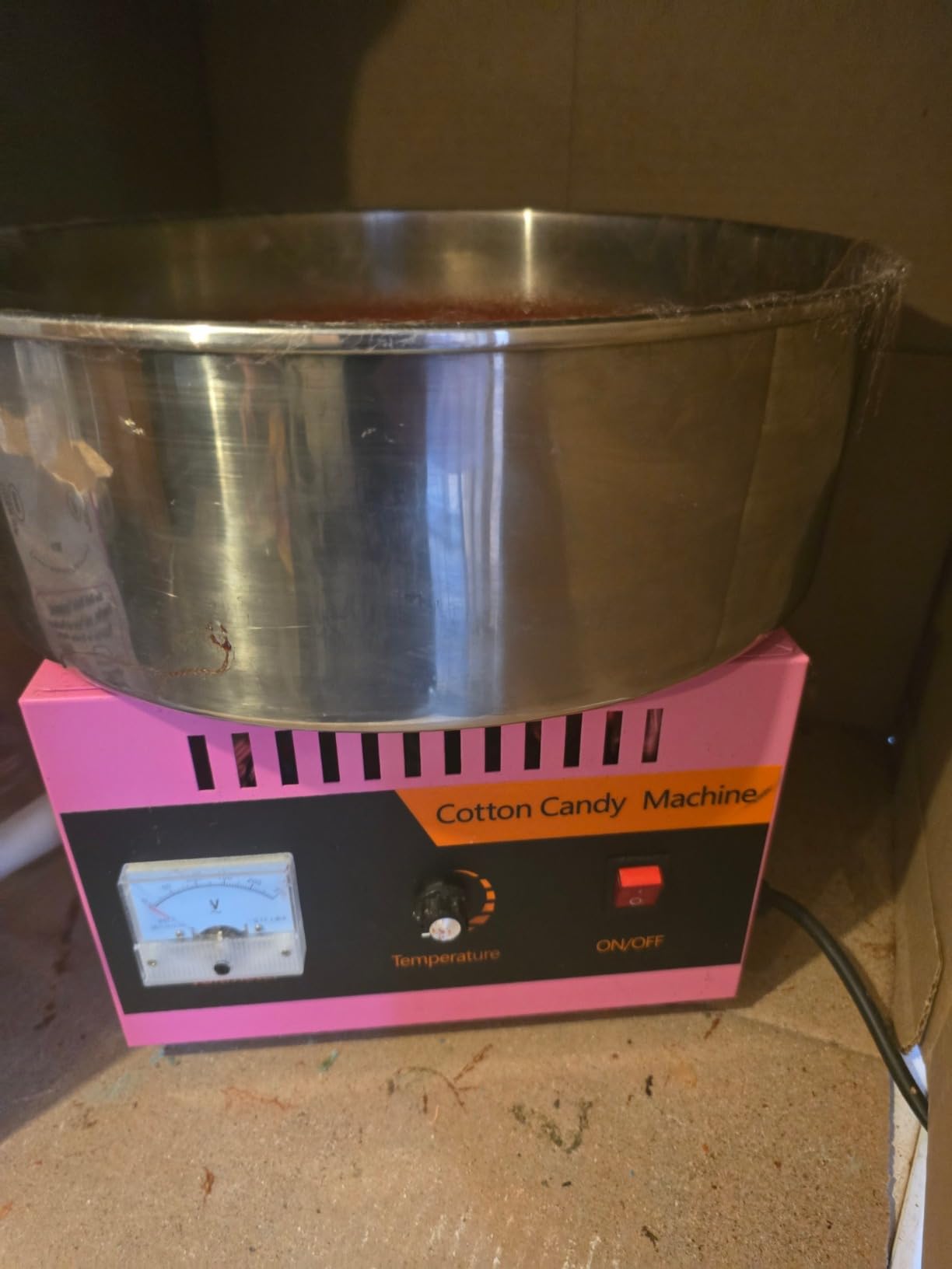 Commercial Cotton Candy Machine, 110V 1000W Cotton Candy Maker, Candy Floss Maker, Making marshmallows, with Stainless Steel Bowl, Sugar Scoop, Anti-Rust Coating, for Family Party, Kids Birthday customer photo 2