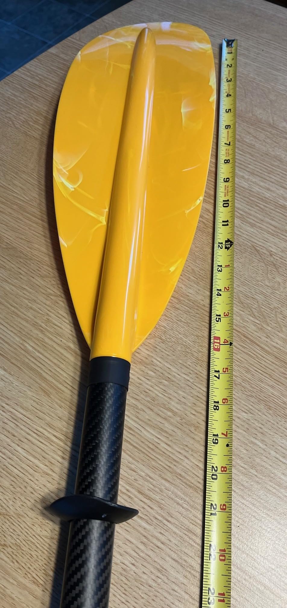 OCEANBROAD Adjustable Carbon Fiber Fishing Kayak Paddle | 94in/240cm-98in/250cm-102in/260cm, Paddle for Fishing, Carbon Fiber Shaft with Paddle Leash customer photo 1