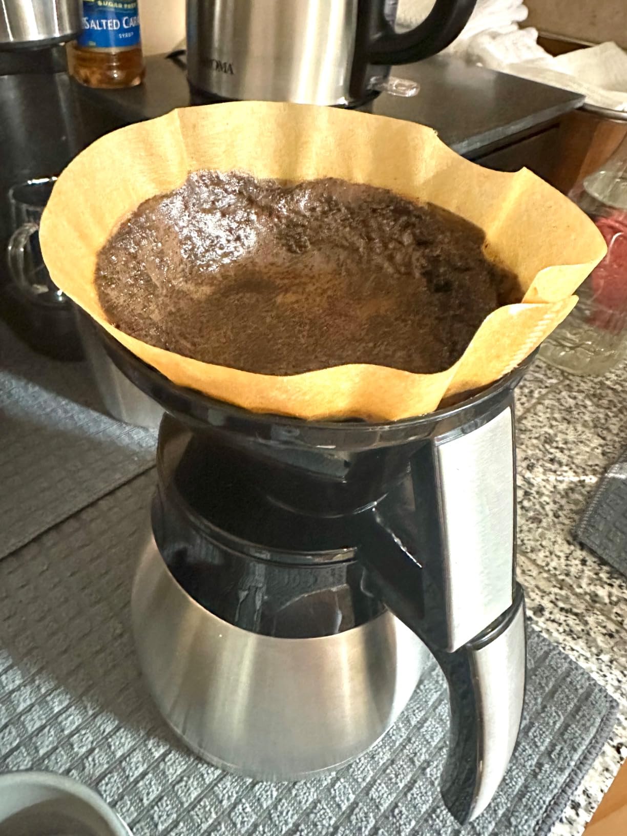Melitta Pour-Over Coffee Brewer & Stainless Steel Carafe Set with Coffee Filters, 42 Ounce Set customer photo 2