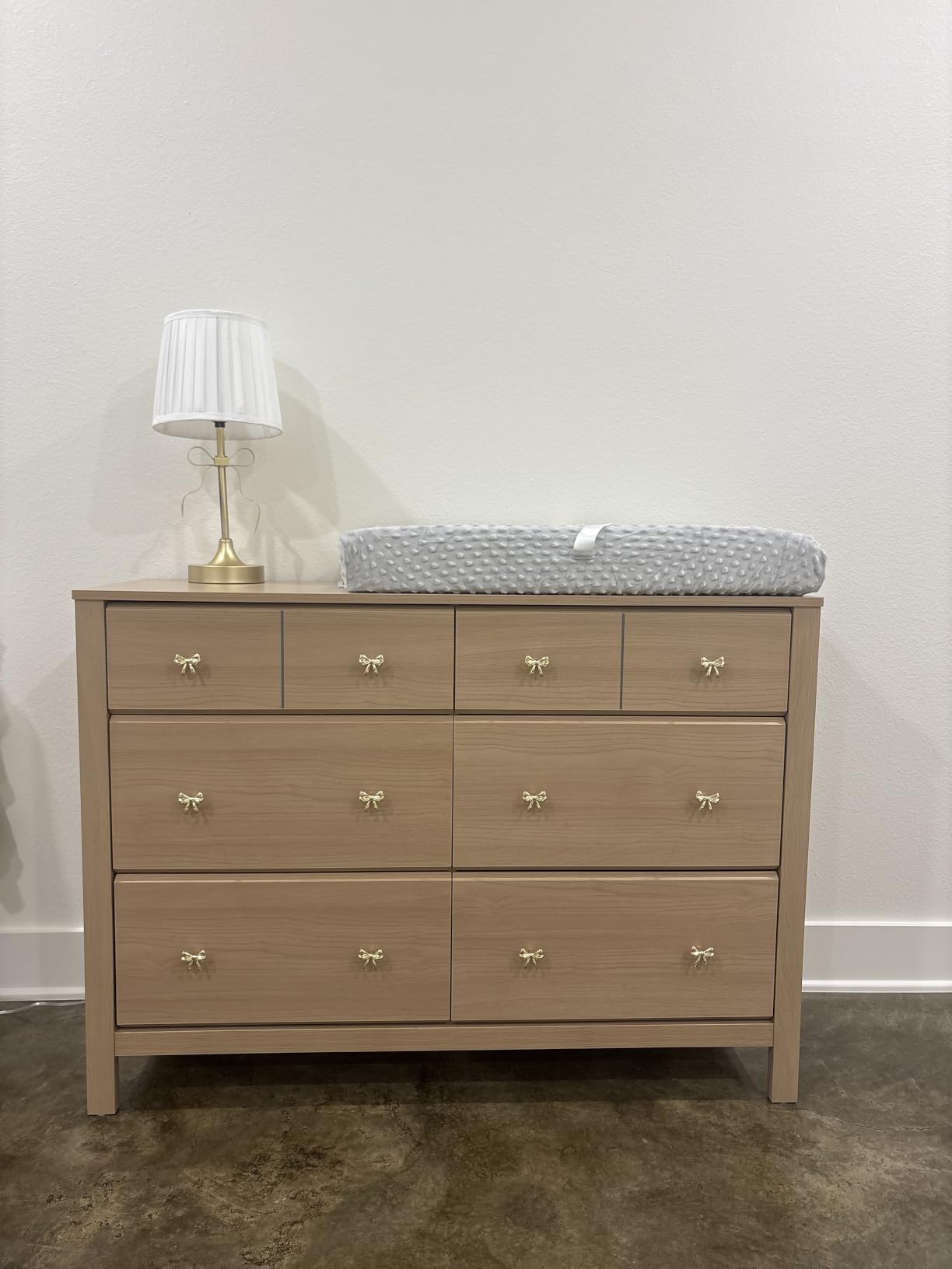 Storkcraft Horizon 6 Drawer Dresser, Driftwood | GREENGUARD Gold Certified, Wood Dresser for Nursery & Kids Bedroom, Nursery Storage with Interlocking Drawer System customer photo 1