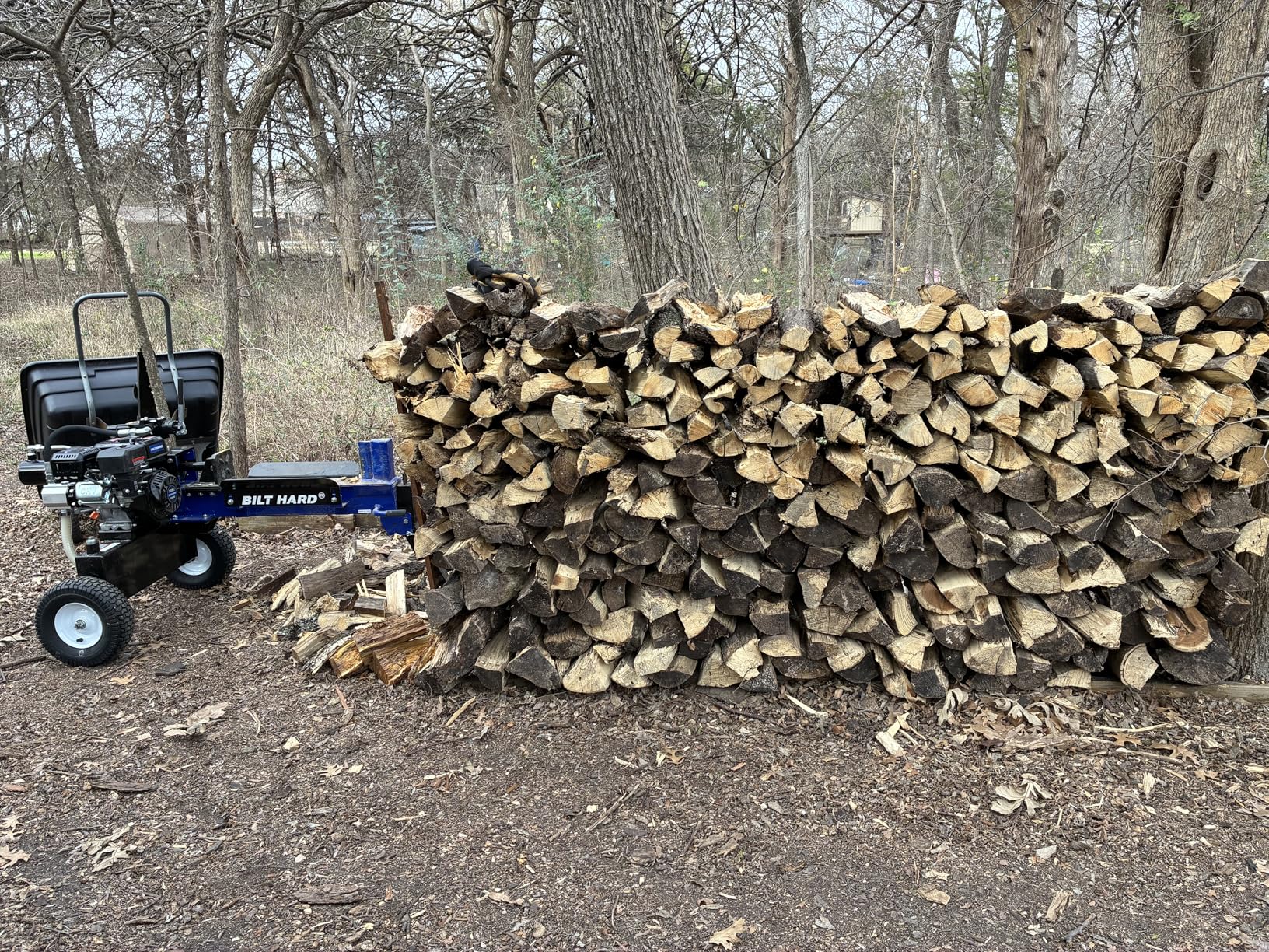 BILT HARD 20-Ton Gas Log Splitter, Hydraulic Wood Splitter with 7 HP 209cc OHV Engine customer photo 1