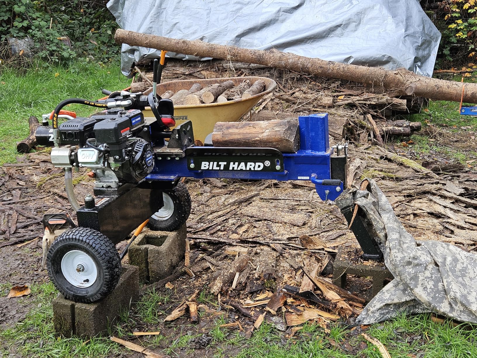 BILT HARD 20-Ton Gas Log Splitter, Hydraulic Wood Splitter with 7 HP 209cc OHV Engine customer photo 2