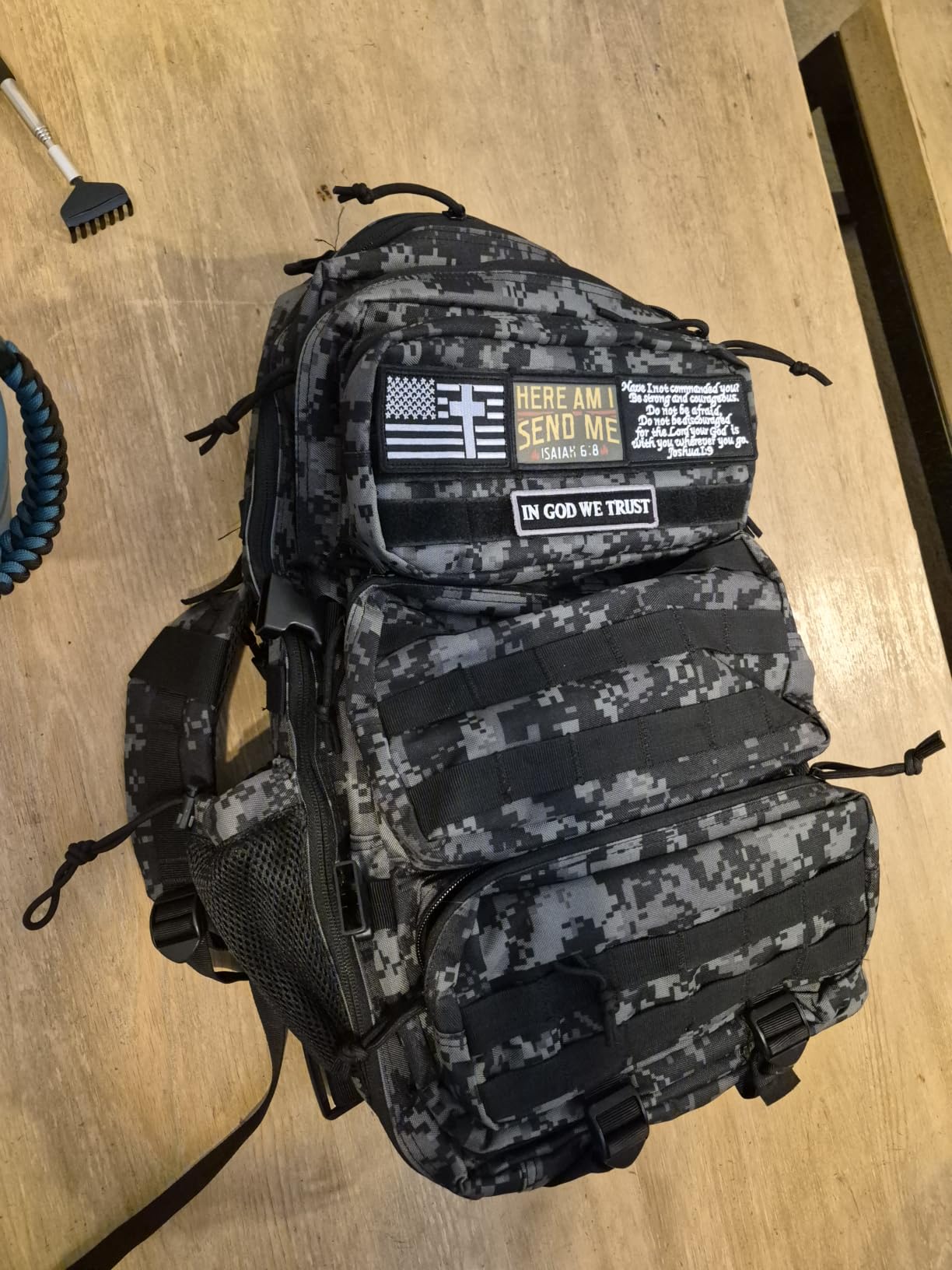 Military Tactical Backpack 50L Large Day Backpack for Men Molle Army 3 Days Assault Pack Bug Out Bag Water Resistant and Heavy Duty Hiking Treeking Rucksack - Camouflage customer photo 1