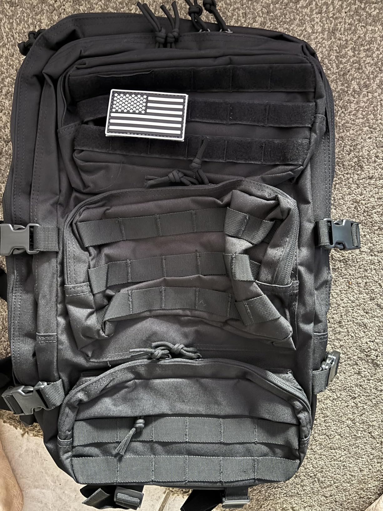 Military Tactical Backpack 50L Large Day Backpack for Men Molle Army 3 Days Assault Pack Bug Out Bag Water Resistant and Heavy Duty Hiking Treeking Rucksack - Camouflage customer photo 2
