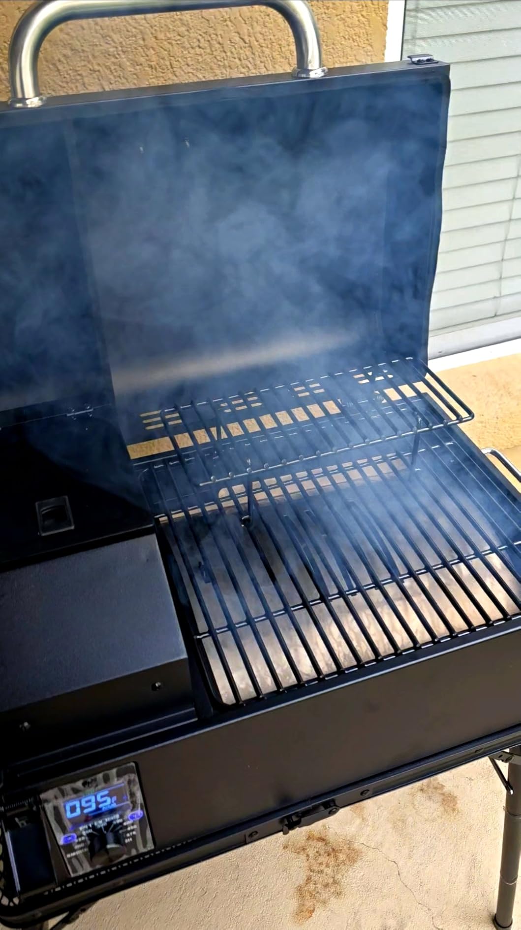 Pit Boss 150 Wood Pellet Grill & Smoker with Flame Broiler, 256-Sq. In. Cooking Space, 180°F to 500°F Temperature Range, 7 lb. Pellet Hopper, for Tailgating, Camping, or Travel customer photo 2