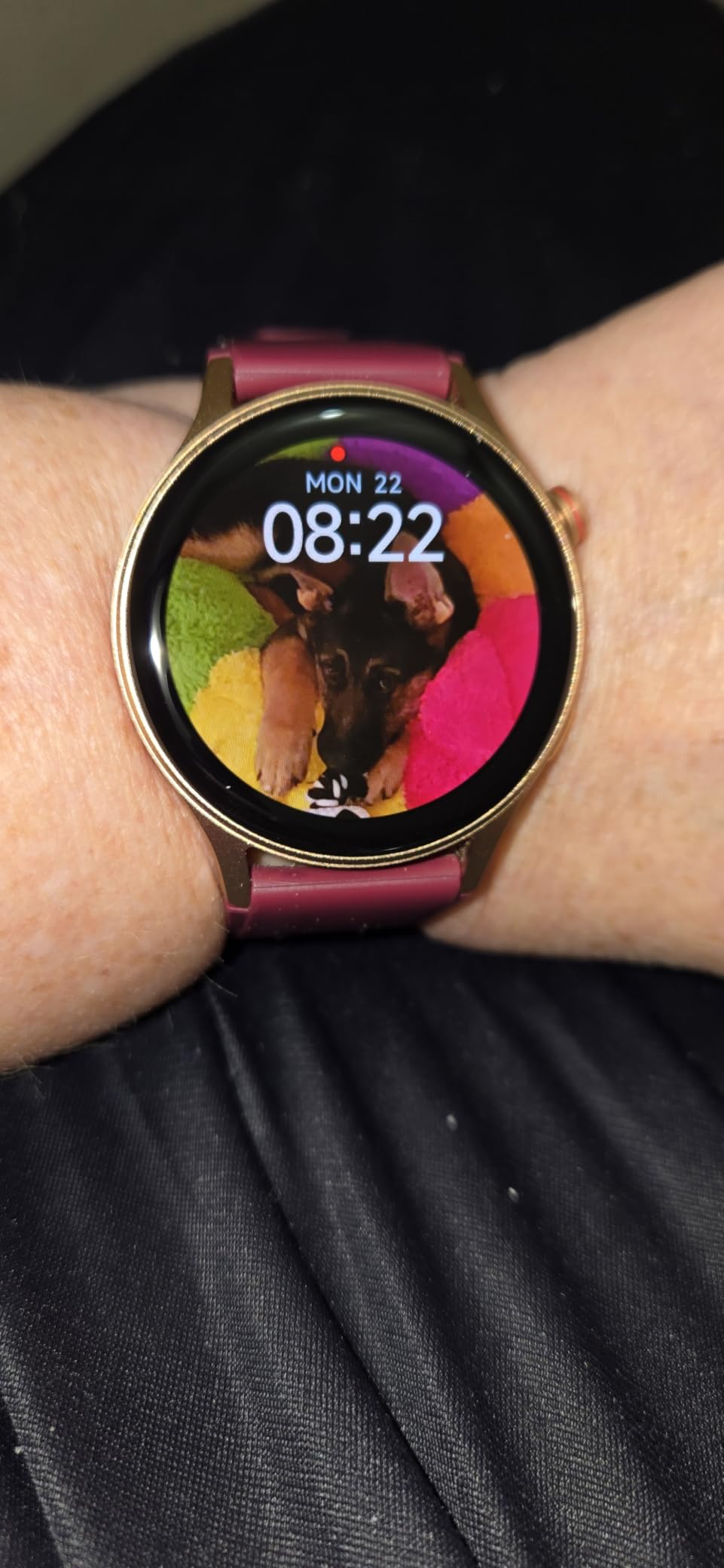 Smart Watch for Women, Answer/Make Call, 1.32'' AMOLED Ultra-Clear Screen | Fitness Tracker with Heart Rate/Sleep/Step Monitor, Compatible with iPhone/Samsung/Android, 110+ Sport Modes, 3ATM Waterproof customer photo 2