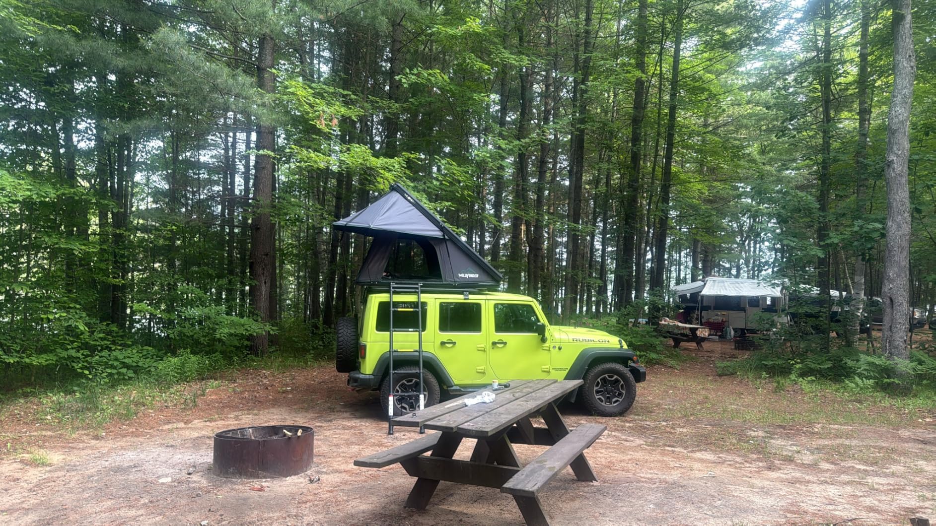 Rooftop Tent, Hard Shell Roof Top Tent for Jeep SUV Truck Van | Aluminum Pop Up Roof Tent with LED Light Strip, Camping Car Roof Tent for 2-3 Person, Hardshell Rooftop Tent customer photo 2
