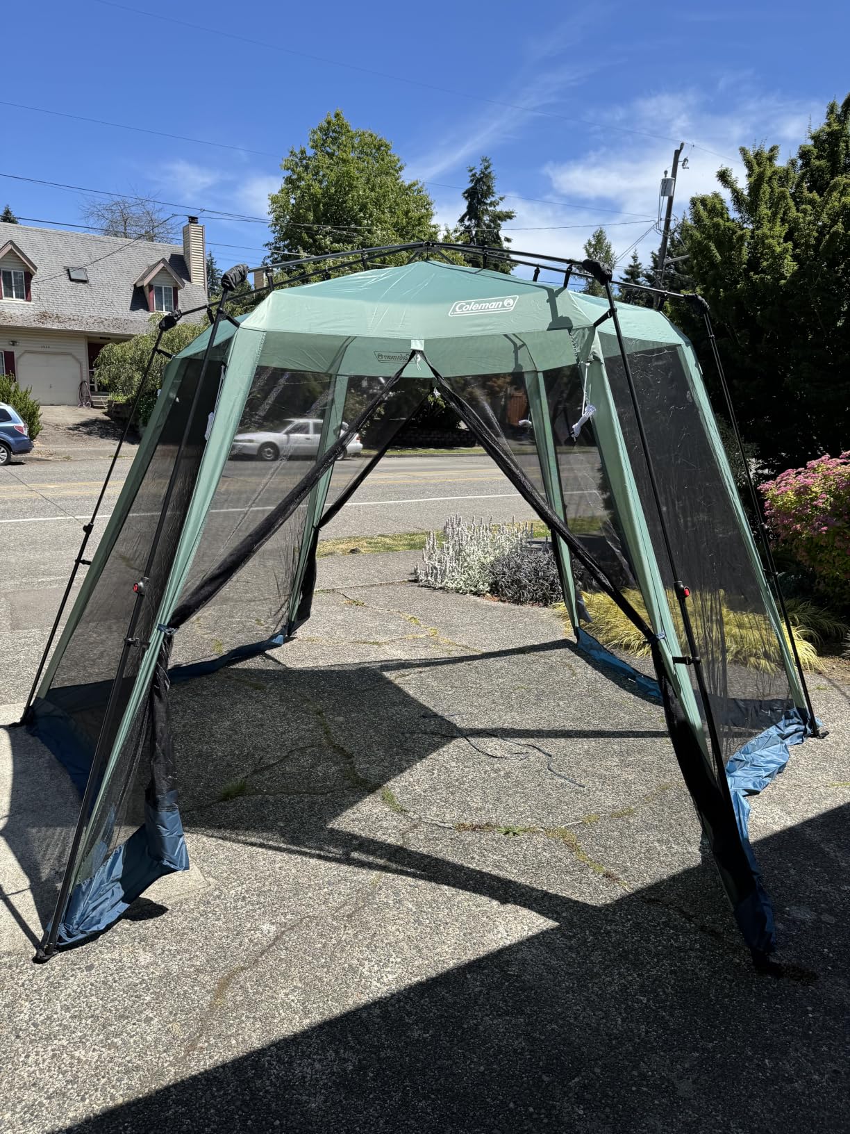 Coleman Skylodge Portable Screenhouse with 1-Minute Setup, Screened Gazebo for Bug-Free Lounging, Outdoor Sun Shade for Picnic, Events, Parties, Camping, & More customer photo 2
