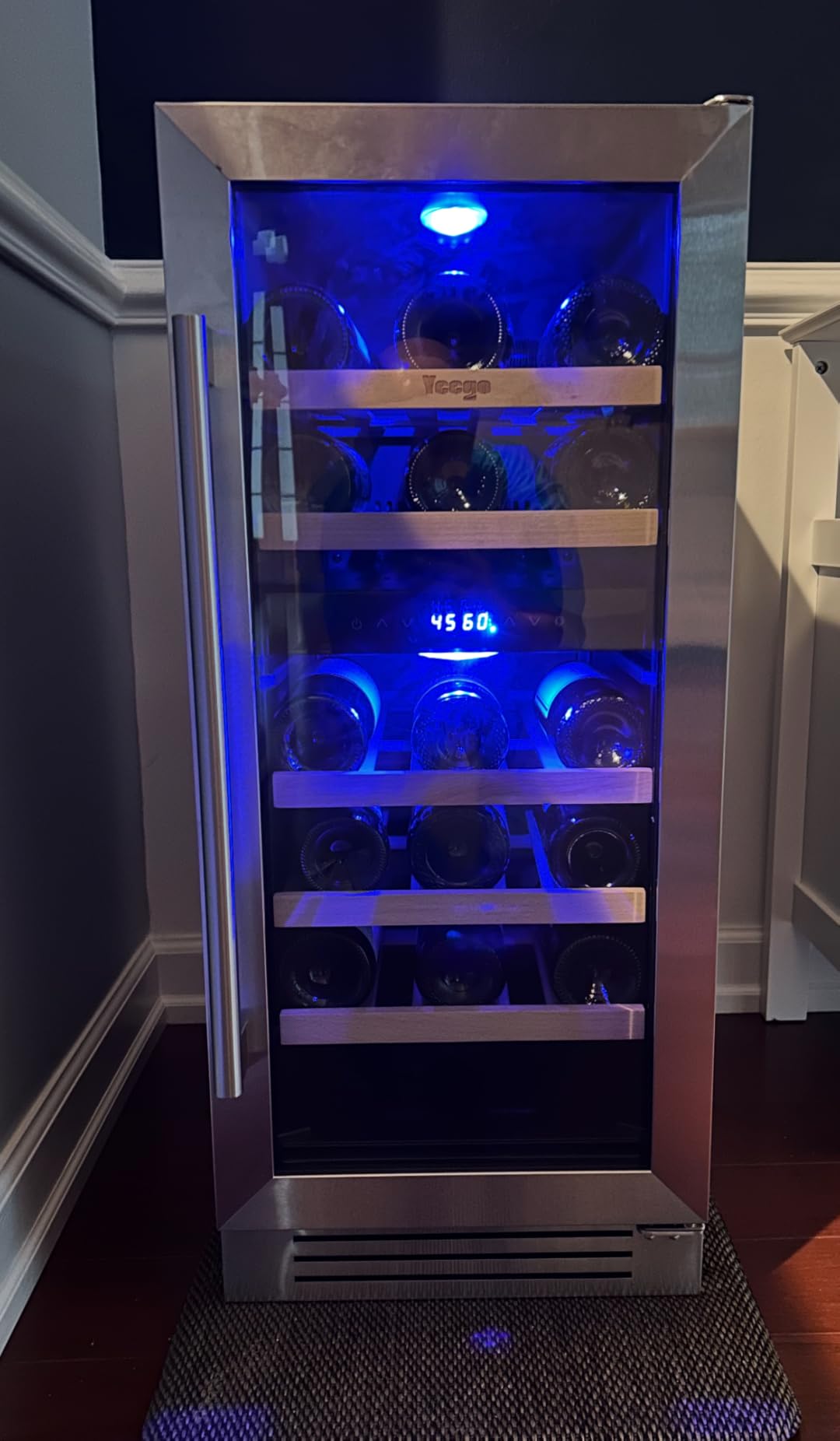 Yeego 24 Inch Wine and Beverage Refrigerator with 60 Can and 20 Bottle | 36-72°F Dual Zone Wine Cooler with Glass Door | Under Counter, Built-In or Freestanding | For Home Bar, Kitchen customer photo 2