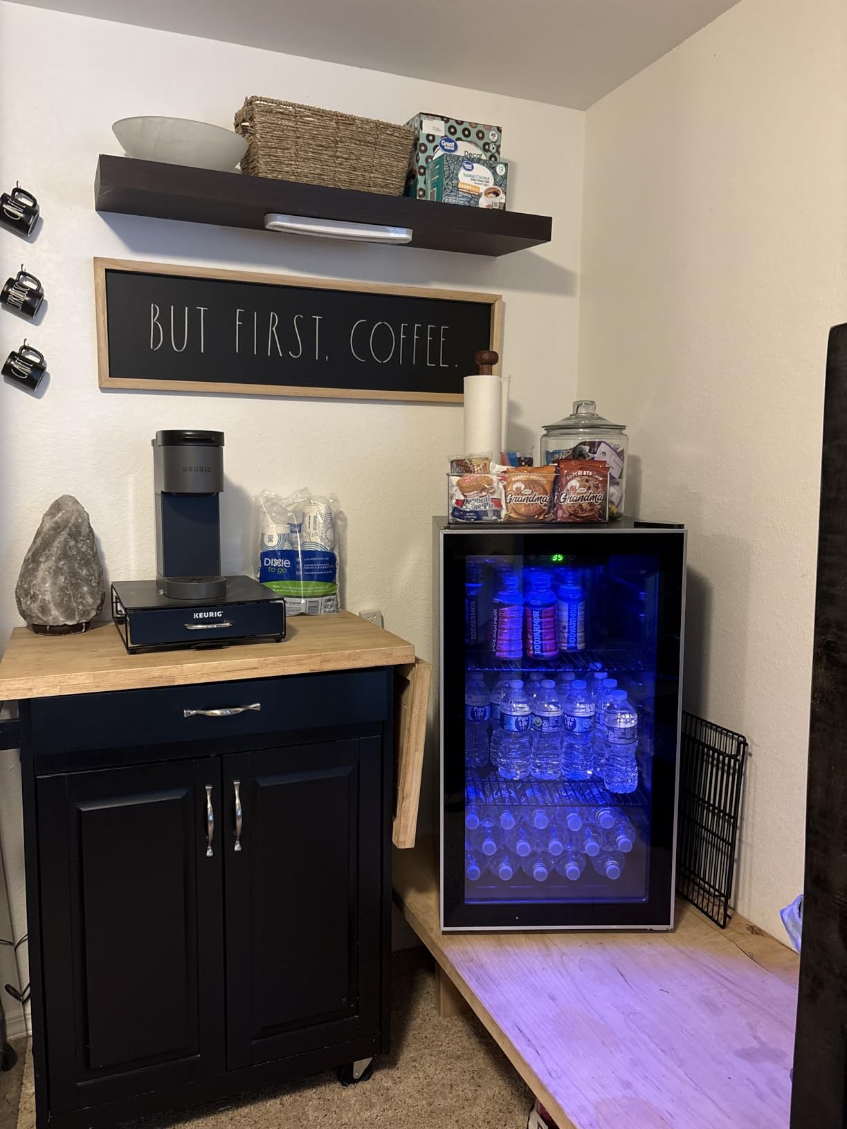 Electactic 48 Can Beverage Refrigerator,12 Bottle Wine Cooler with Stainless Steel Glass Door, Digital Temperature Display, Countertop Mini Fridge for Soda, Wine or Beer, Silver customer photo 1