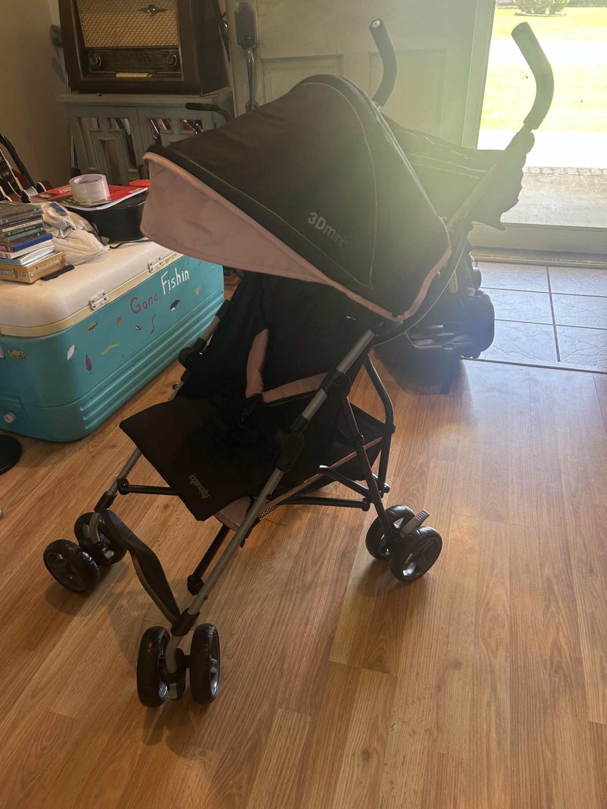 Ingenuity 3D Mini Convenience Stroller - Lightweight Stroller with Compact Fold, Multi-Position Recline, Canopy with Pop Out Sun Visor - Umbrella Stroller for Travel and More, Cashew Tan customer photo 1