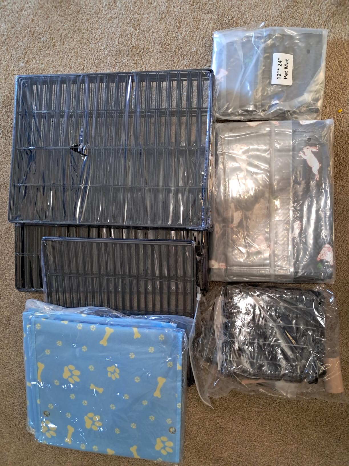 Guinea Pig Cages with Tarp and Bedding Pee Pad Liner, 2-Story Large Guinea Pig Playpen C&C Loft Cage for 2 Rabbit Bunny Chinchilla Small Animal Habitat for Indoor customer photo 1