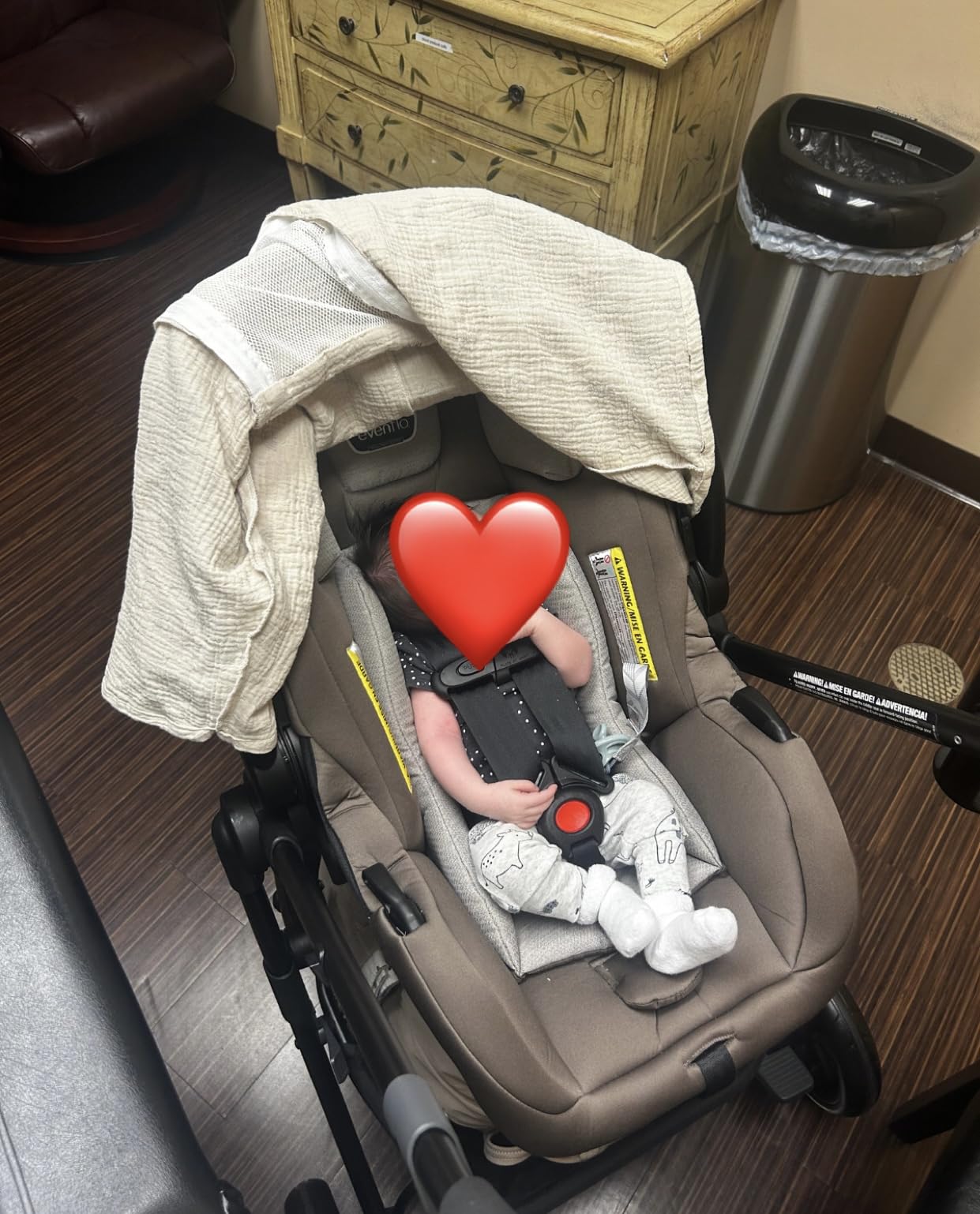 Evenflo Pivot Modular Travel System w/LiteMax Preemie and Infant Car Seat | 6 Modes of Use, Rear-Facing Mode for Infants 3-30 lbs, Stroller use up to 50 lbs (Dusty Rose Pink) customer photo 1