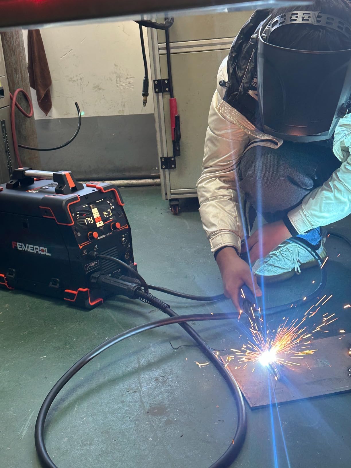 Plasma Cutter Welder Combo 200A Gas MIG/Gasless MIG/HF TIG/Stick/CUT/SPOT 6 in 1 Welding Machine Aluminum Welding 110/220V Dual Voltage Multi Process Welder customer photo 2