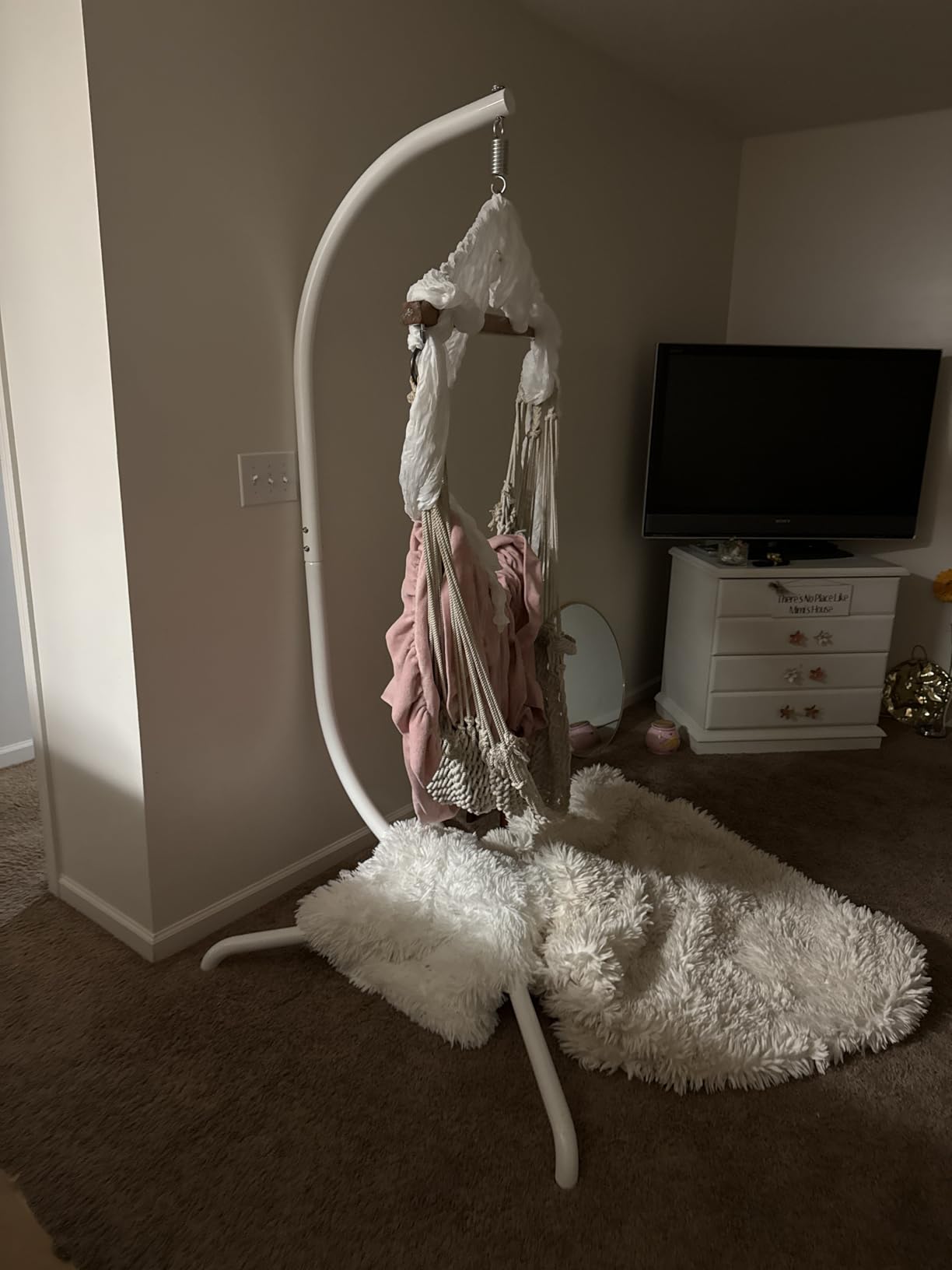 Chihee Egg Chair Foldable Wicker Rattan Hanging Swing Chairs Indoor Outdoor Patio Wicker Chair Hammock Chair with Stainless Steel Hanging Kit Chain Link UV Resistant Cushion Bedroom Balcony customer photo 1