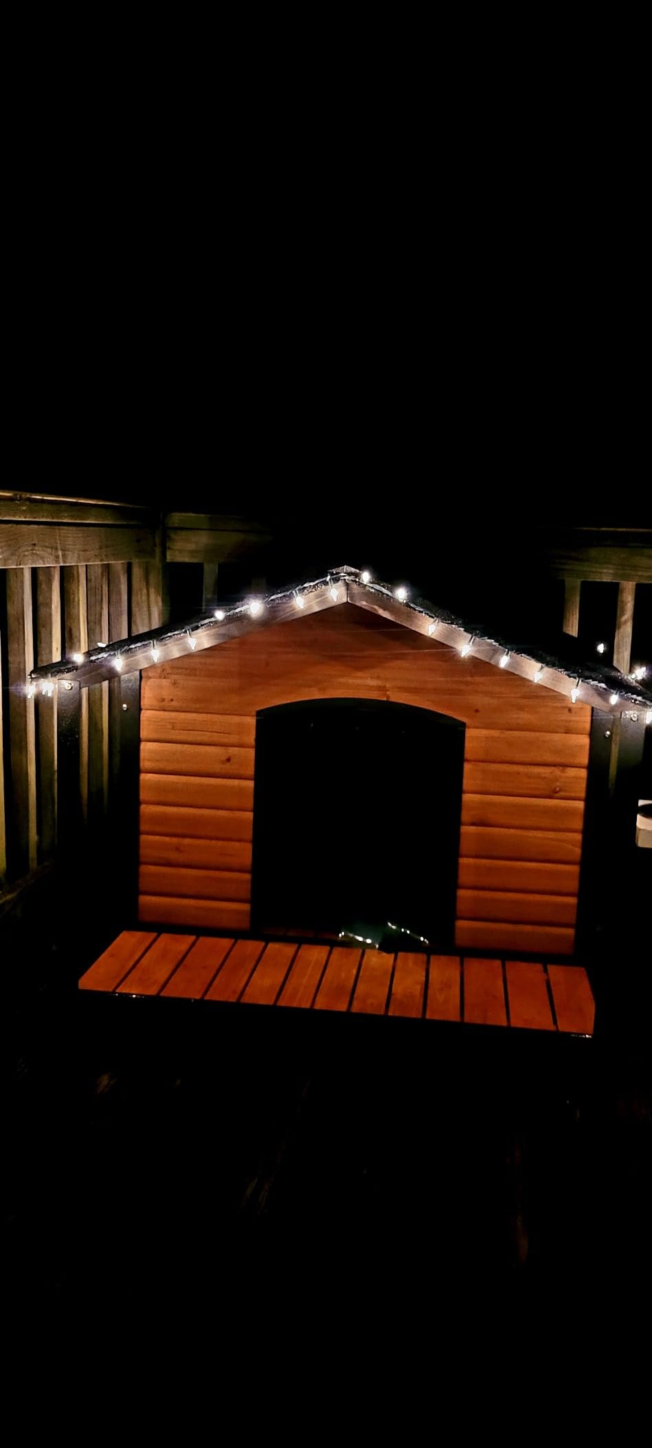 Heated Dog House Outdoor Dog Kennel with Insulation Liner for Winter 34