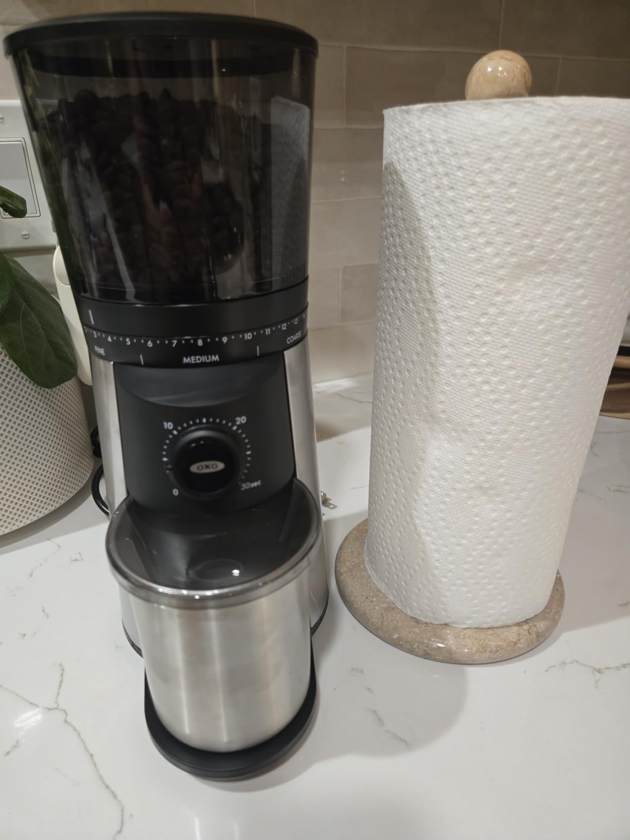 OXO Brew Compact Conical Burr Electric Coffee Bean Grinder - 50g Capacity | Countertop Coffee Grinder, Consistent Grind Size, Multiple Settings, Home Brew, Stainless Steel customer photo 2