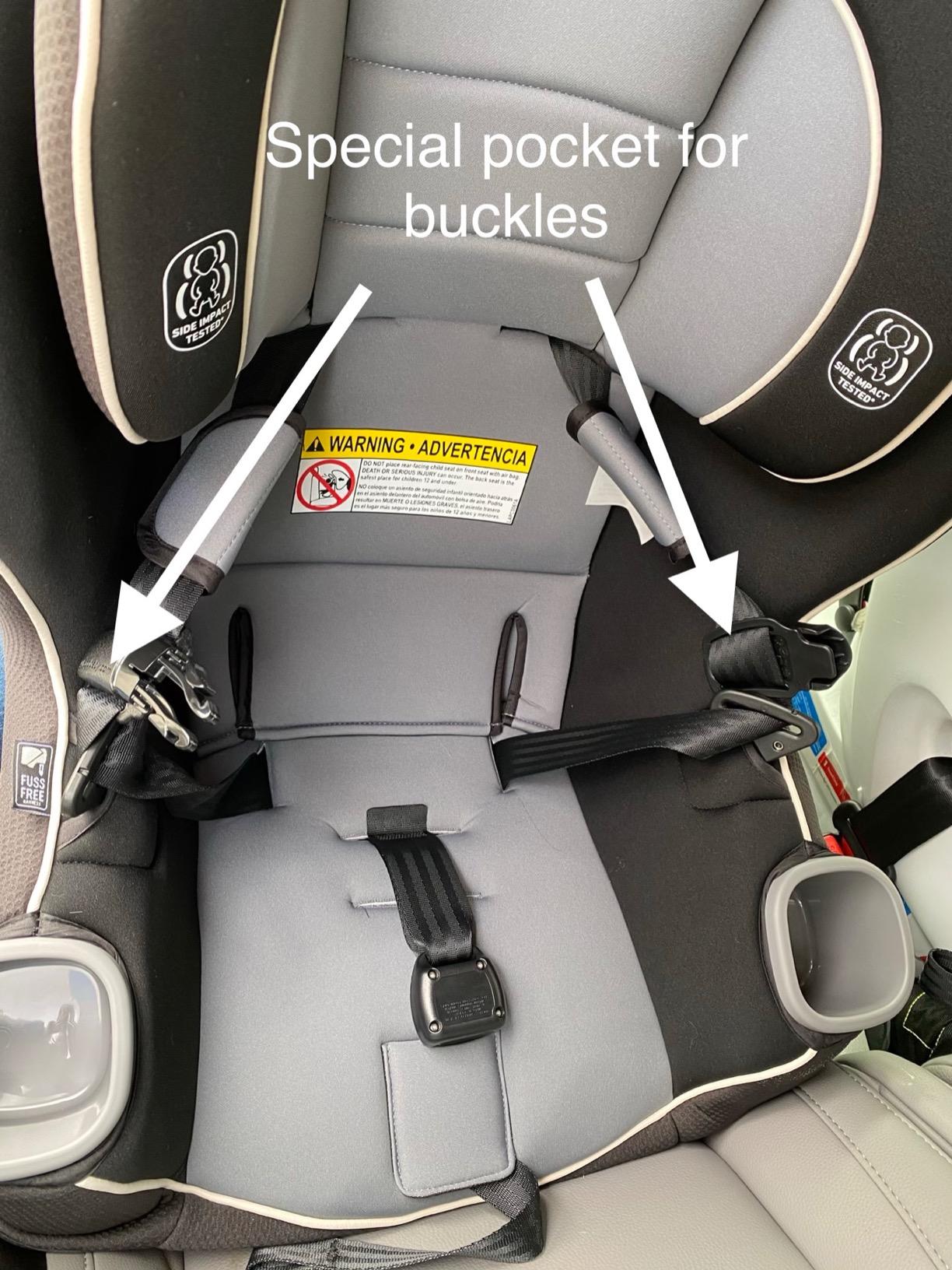 Graco Extend2Fit 3-in-1 Convertible Car Seat, 3 Modes - Rear Facing, Forward Facing Baby Car Seat and Highback Booster Seat, Adjustable Extension Panel for Extra Legroom, Ashten customer photo 1