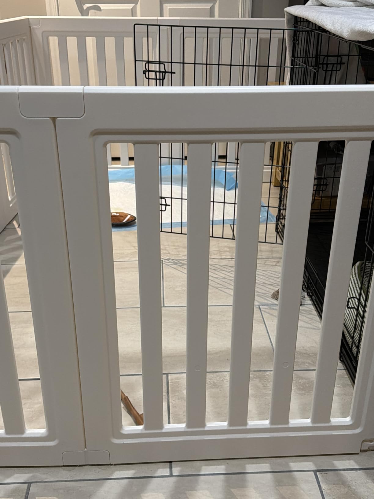 Dog Playpen, Clear Dog Pen, Dog Pen Indoor, Easy to Install and Remove Dog Play Pen, Puppy Playpen Suitable for Dogs, Cats customer photo 2