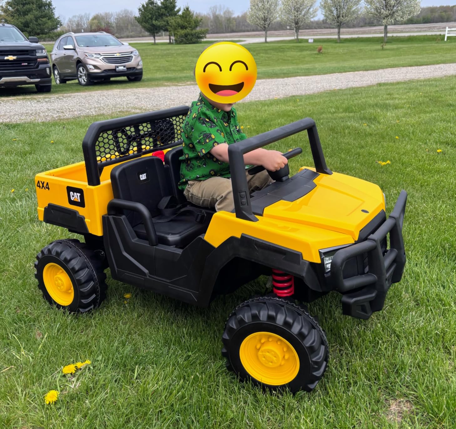 ANPABO Licensed Caterpillar 24V Ride On Toys with Dump Bed and Shovel customer photo 2