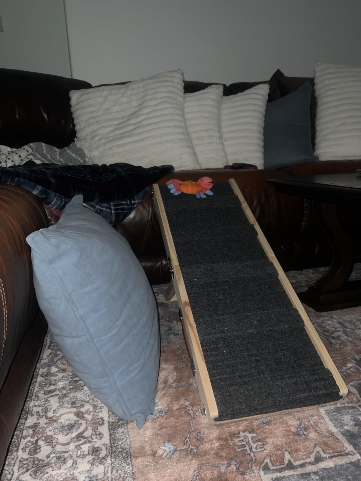 Pawaboo 2026 Upgraded Small Dog Ramp for Couch Foldable, 5 Adjustable Height 9.8