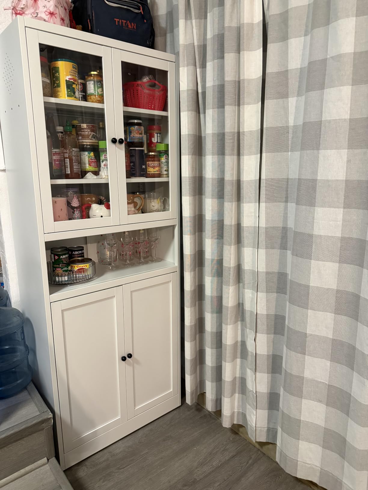 AQY Kitchen Pantry Cabinet, 61 inches White Pantry Storage Cabinet customer photo 1