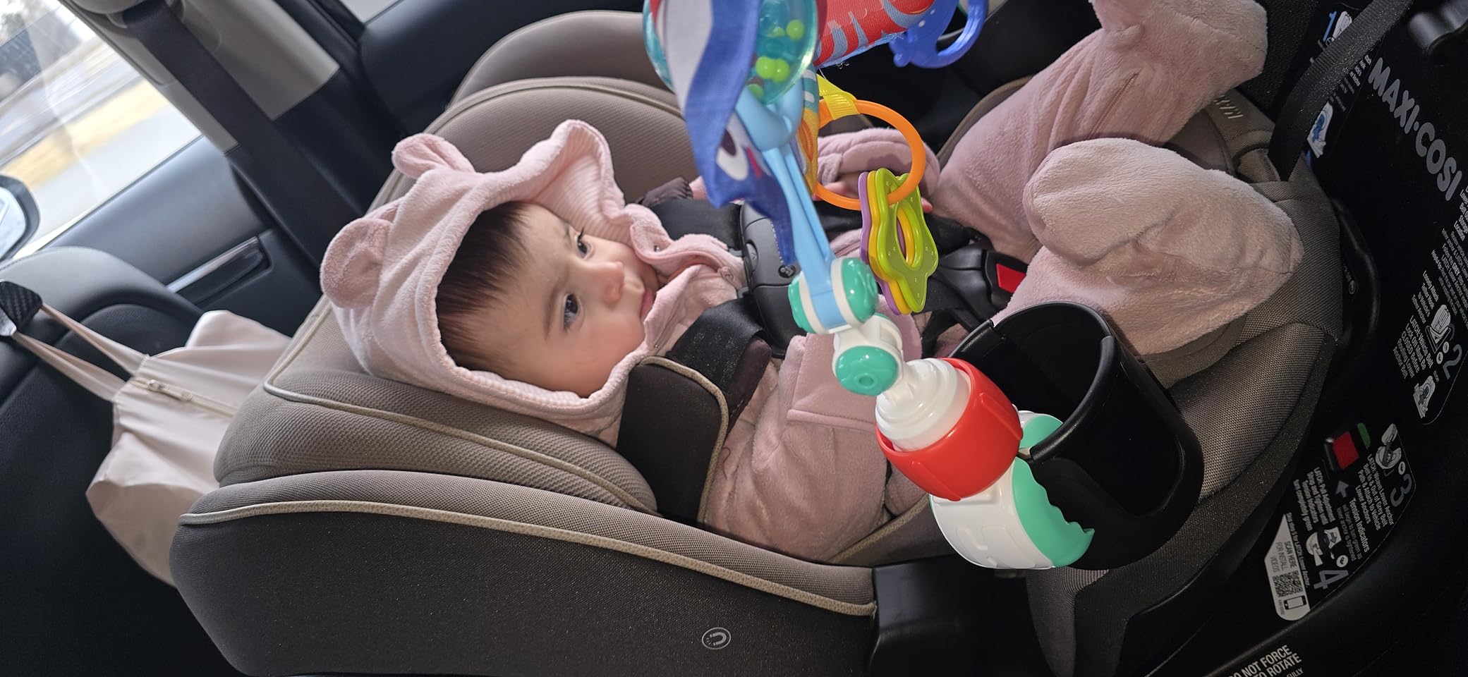 Maxi-Cosi Andi 360 Rotating All-in-One Baby Convertible Car Seat, Rear-Facing, Forward Facing Car Seat, Infant Toddler Booster, Easy Rotation, Tension System, Harness Adjust, Truffle customer photo 1
