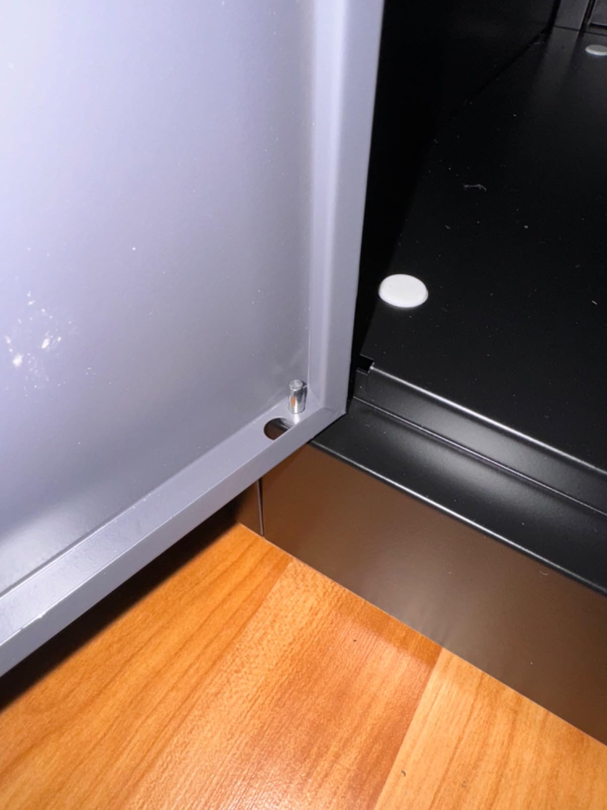 Wide & Deep Metal Storage Cabinet with Hanging Rod, Black Broom Closet Storage Cabinet with Lock customer photo 1