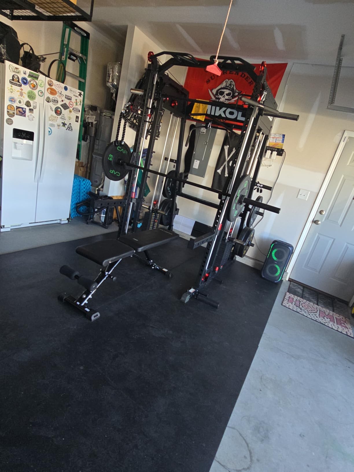 Mikolo M4 2.0 Smith Machine, All-in-One Home Gym Power Cage with LAT Pulldown & Cable Crossover, Squat Rack for Full Body Workouts customer photo 1