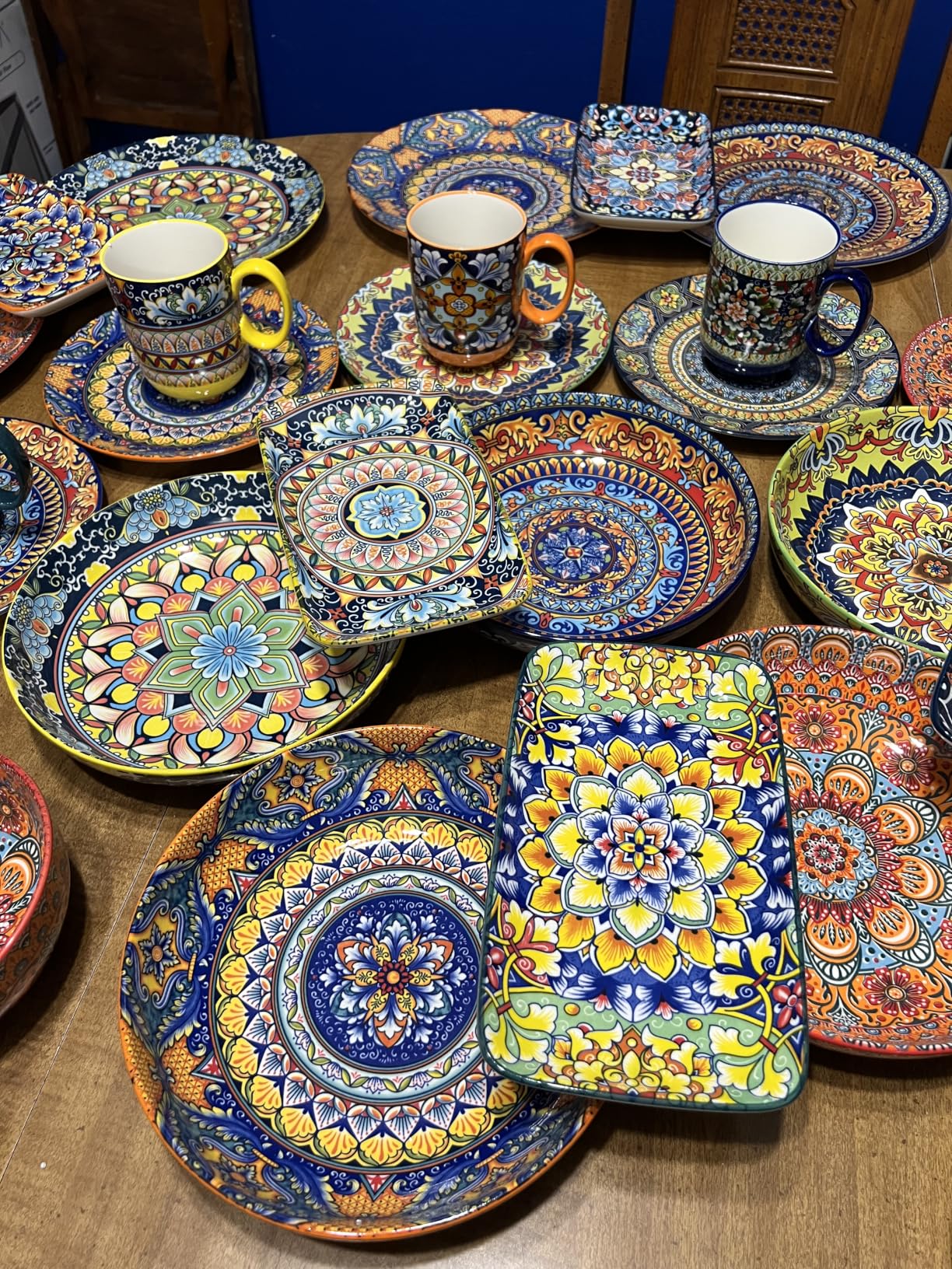vancasso 24-Piece Dinnerware Sets, Plates & Bowls Sets Service for 6, Bohemian Porcelain Dishes Set for 6, Kitchen Dinner Set, Microwave & Dishwasher Safe, Scratch Resistant, Series KRVI customer photo 2