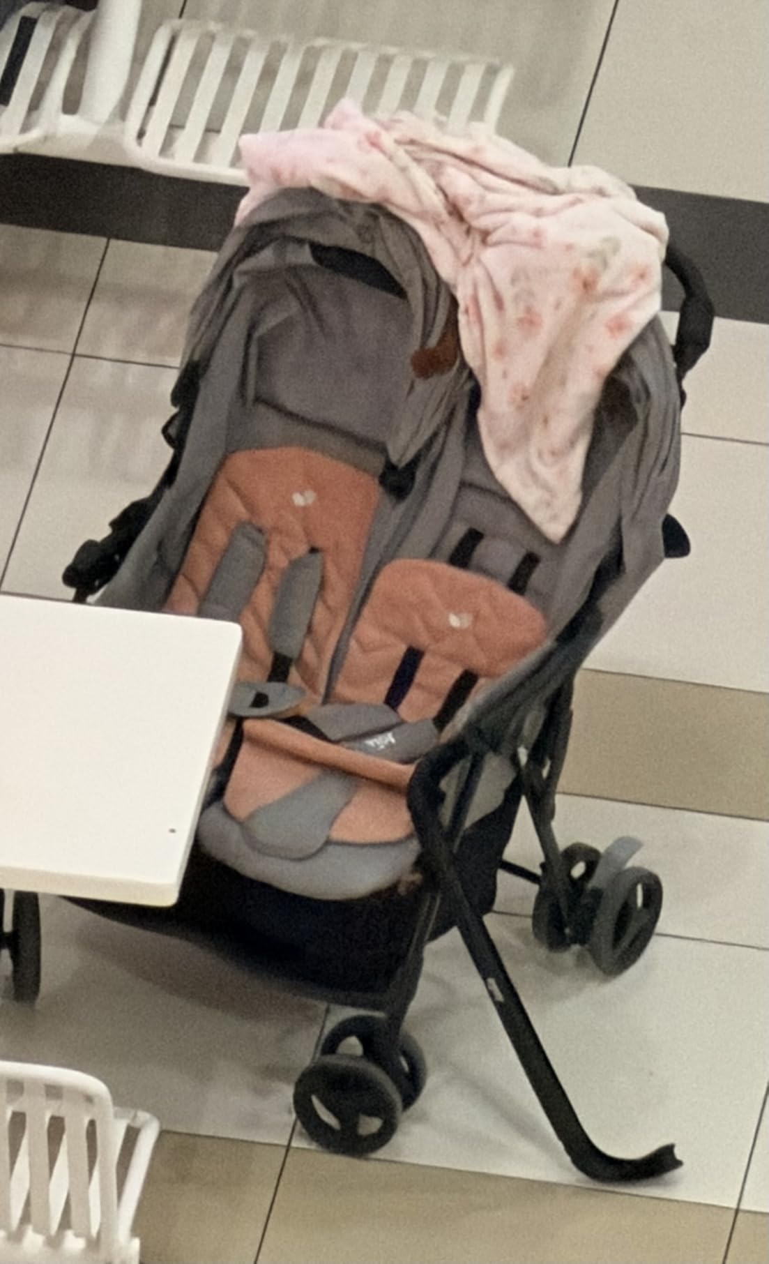 Joie Baby, Rosemary Side-by-Side Double Stroller - Lightweight, Compact, and Comfortable Side-by-Side Stroller for Twins or Siblings (Shale & Thunder) customer photo 1
