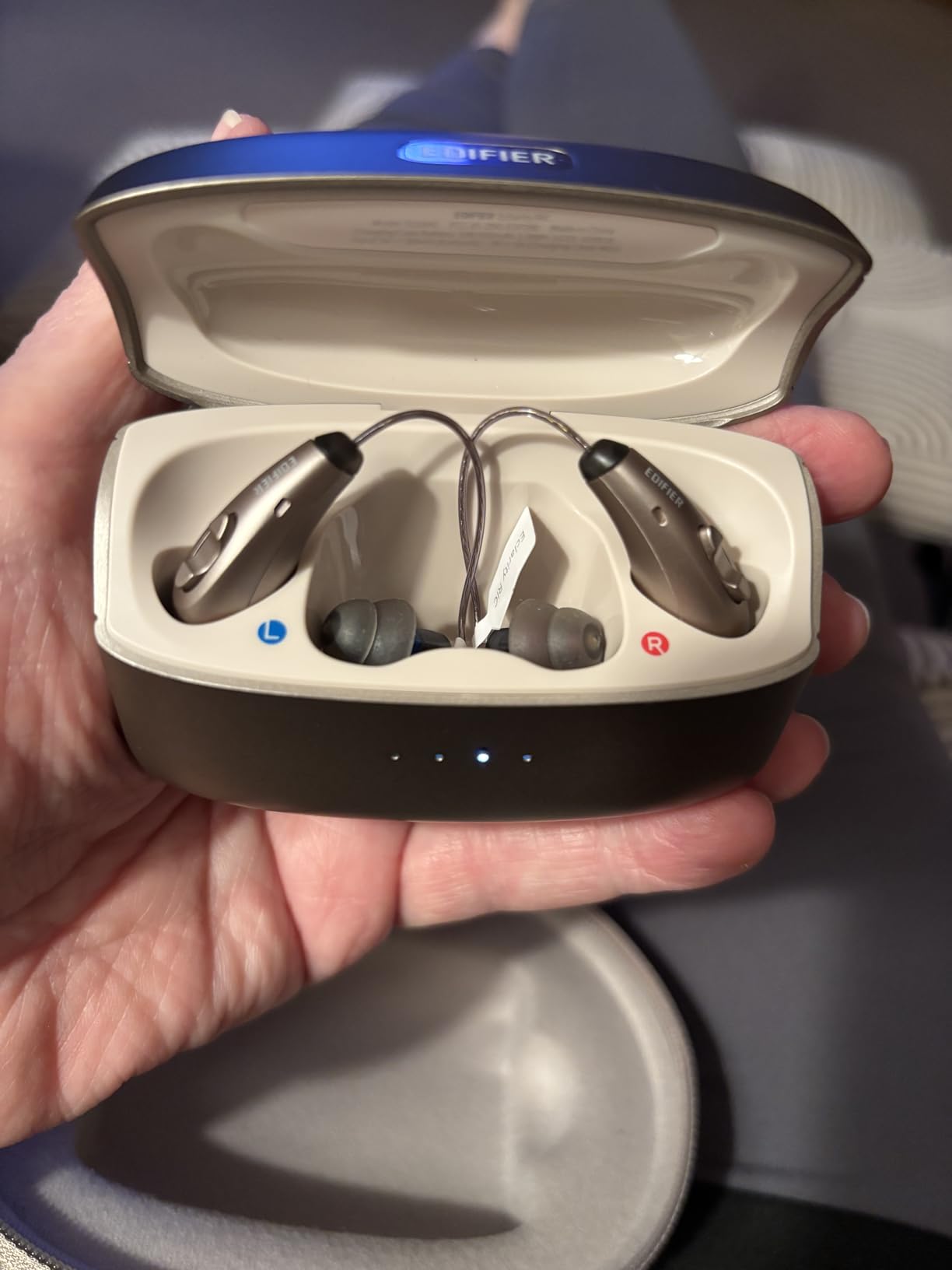 Edifier Eclarity RIC OTC Hearing Aids for Seniors & Adults, Bluetooth Rechargeable Hearing Amplifier, Noise Cancelling, App Control, Invisible Design, Clear Sound, IP66 Waterproof (Black) customer photo 2