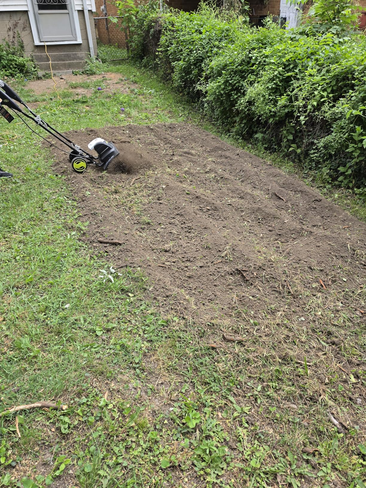 Sun Joe Corded Electric Garden Tiller & Cultivator with 15-Amp Motor and 6 Steel Tines - Heavy-Duty Rototiller with 15.7