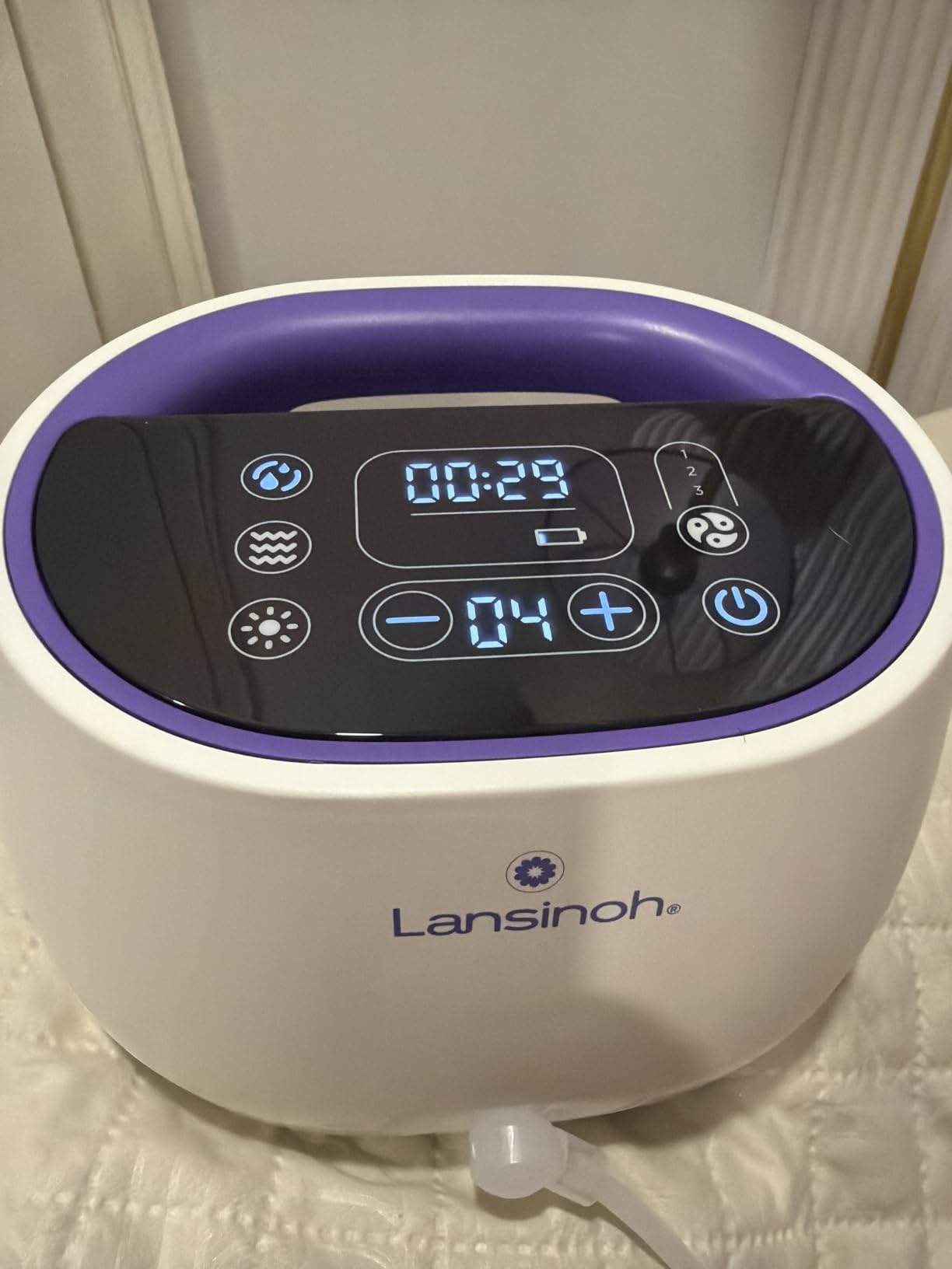 Lansinoh NaturalWave Double Electric Breast Pump | 3 Pumping Modes, 12 Levels Hospital Strength Suction, LED Display, Leak-Resistant customer photo 1