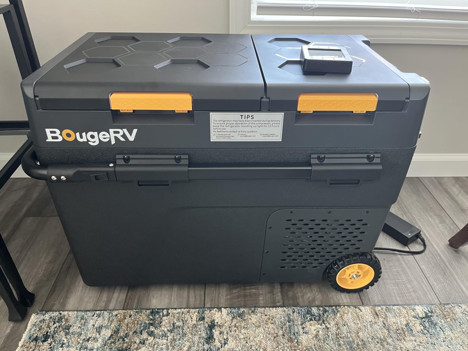 BougeRV CRD2 V2.0 43 Quart Portable Fridge Freezer with 240Wh Battery, 12 Volt Car Refrigerator, -4℉~68℉ Dual Zone Compressor Electric Cooler for Overlanding, Camping, RV, Truck(2026 New Model) customer photo 2