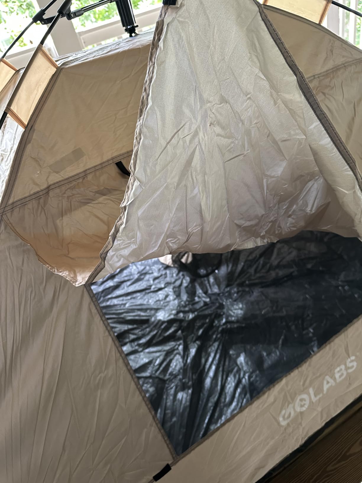 Golabs Pop Up Camping Tent for 2/3 Person, Quick Setup by Pre-Attached Pole | 4 Side Mesh, Ventilation, Lightweight, Portable, 2/3/4 Person Instant Tent, Carry Bag, Inner Pocket&Hook, for Park/Outdoor customer photo 1