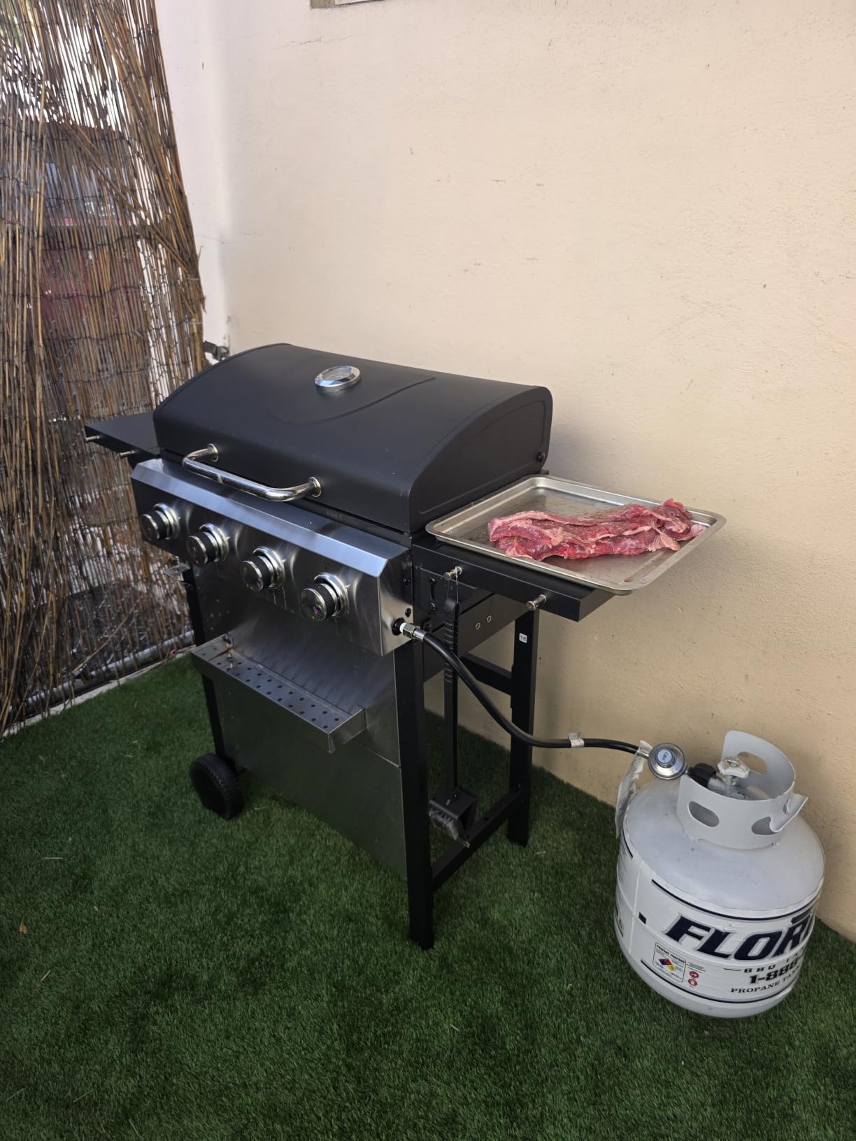 3 Burner Propane Gas Grill, 30,000 BTU Stainless Steel Outdoor BBQ Grill with 322 Sq. In. Cooking Area & 2 Foldable Side Shelves, Patio Cookout Essentials for Backyard customer photo 1