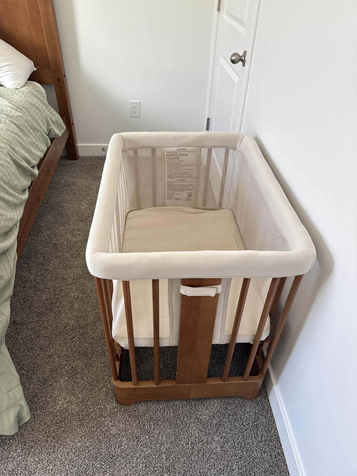 Newton Nest Convertible Crib for Baby and Toddler, Converts from Bassinet to Crib to Toddler Bed, Greenguard Gold, Solid Beech Wood customer photo 1
