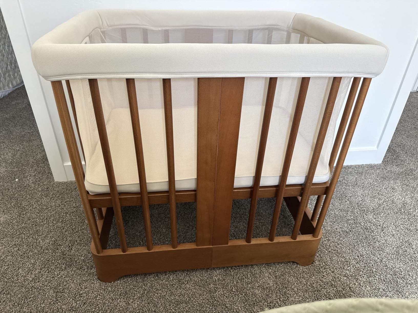 Newton Nest Convertible Crib for Baby and Toddler, Converts from Bassinet to Crib to Toddler Bed, Greenguard Gold, Solid Beech Wood customer photo 2