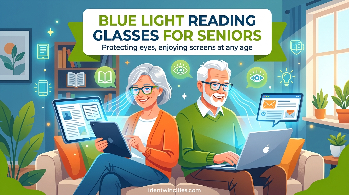 Blue Light Reading Glasses for Seniors