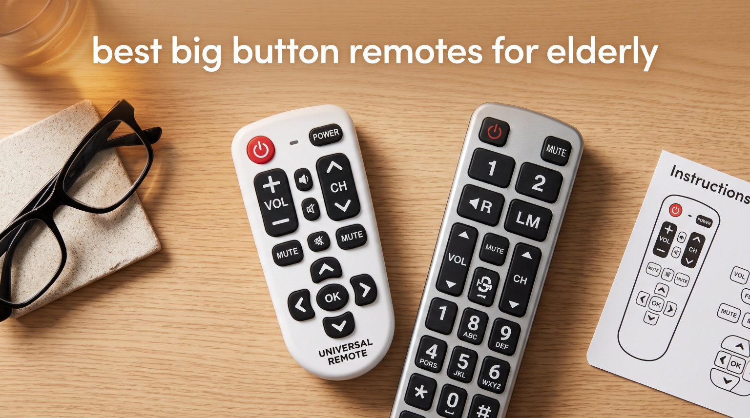 best big button remotes for elderly